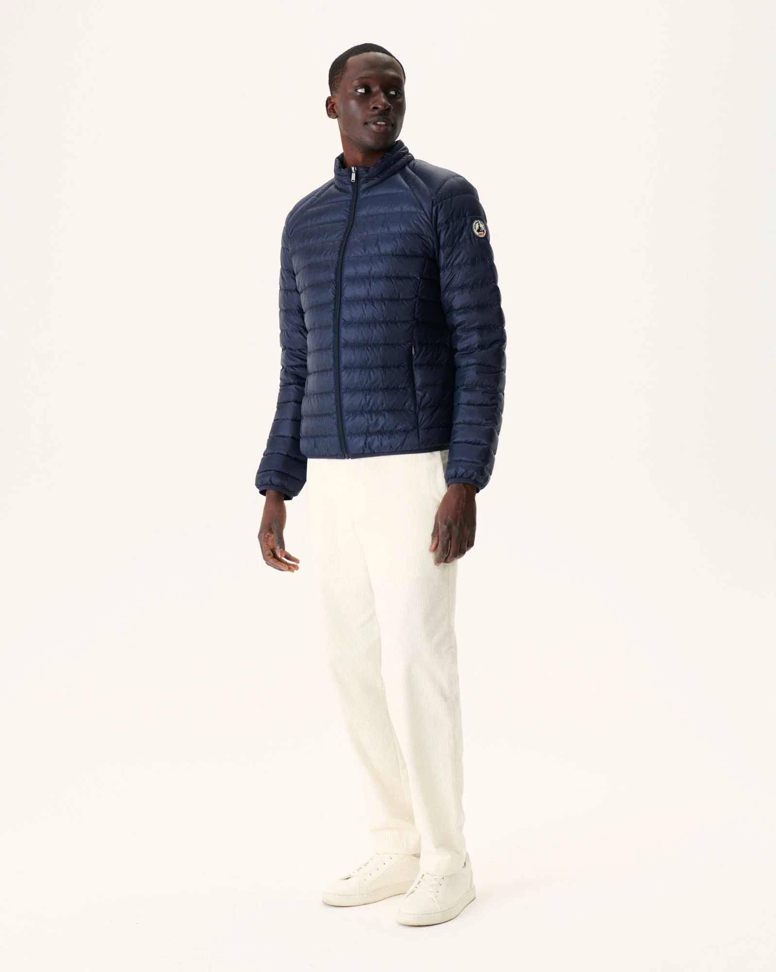 Light down jacket Denim blue Mat