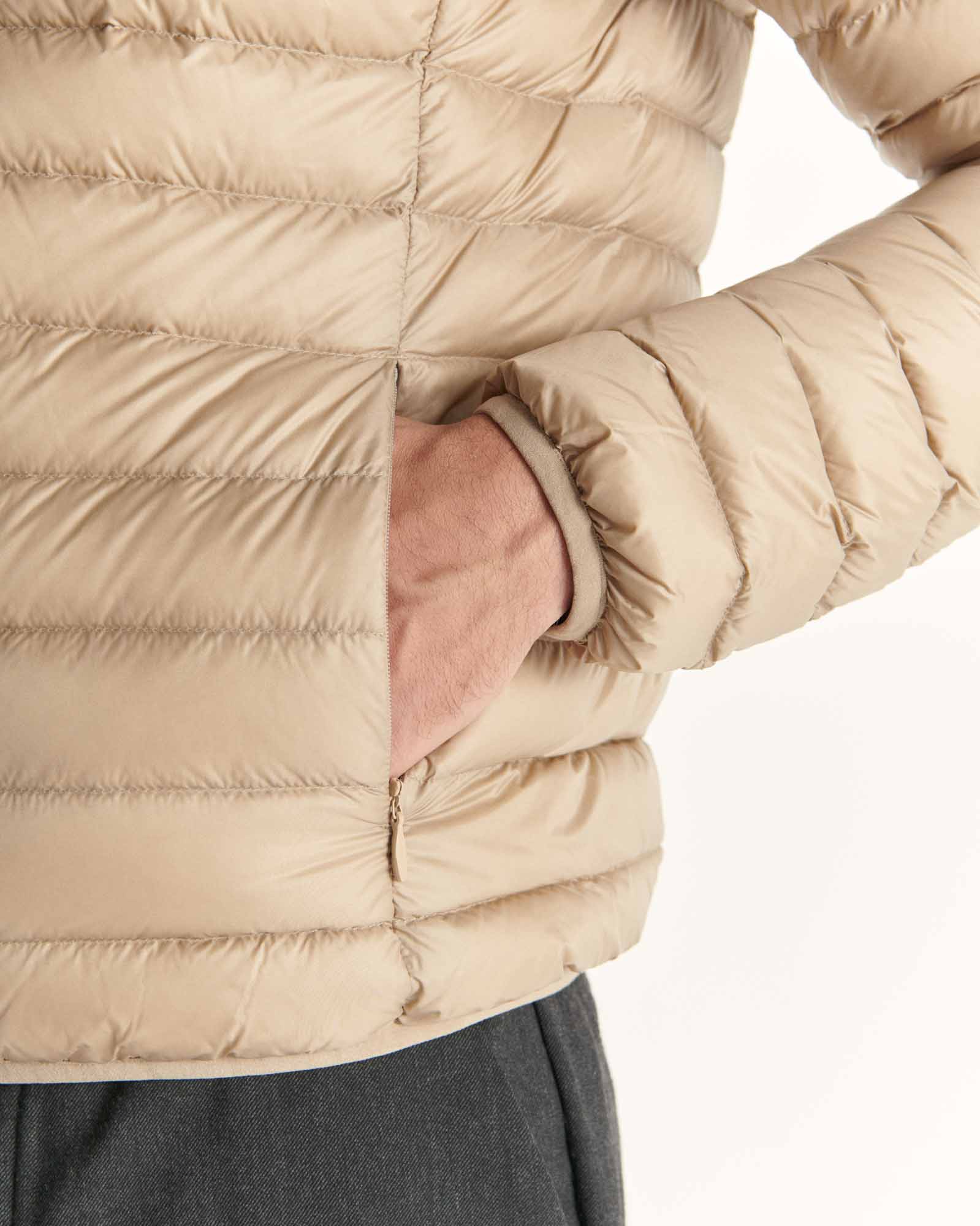 Light hooded puffer jacket Red Nico