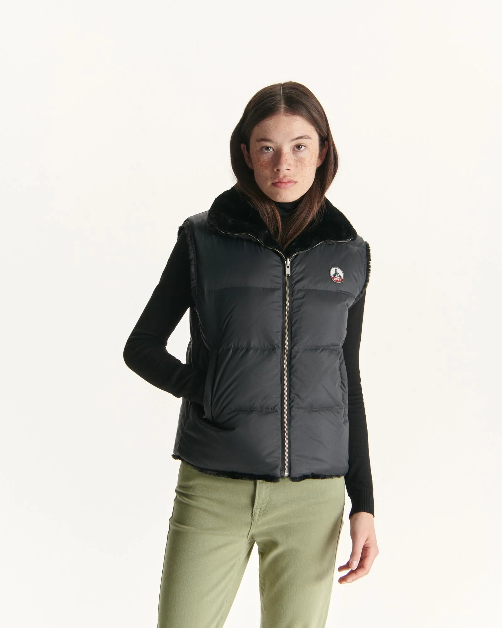 Down jacket sleeveless reversible Grand Froid Natural Daria 2.0