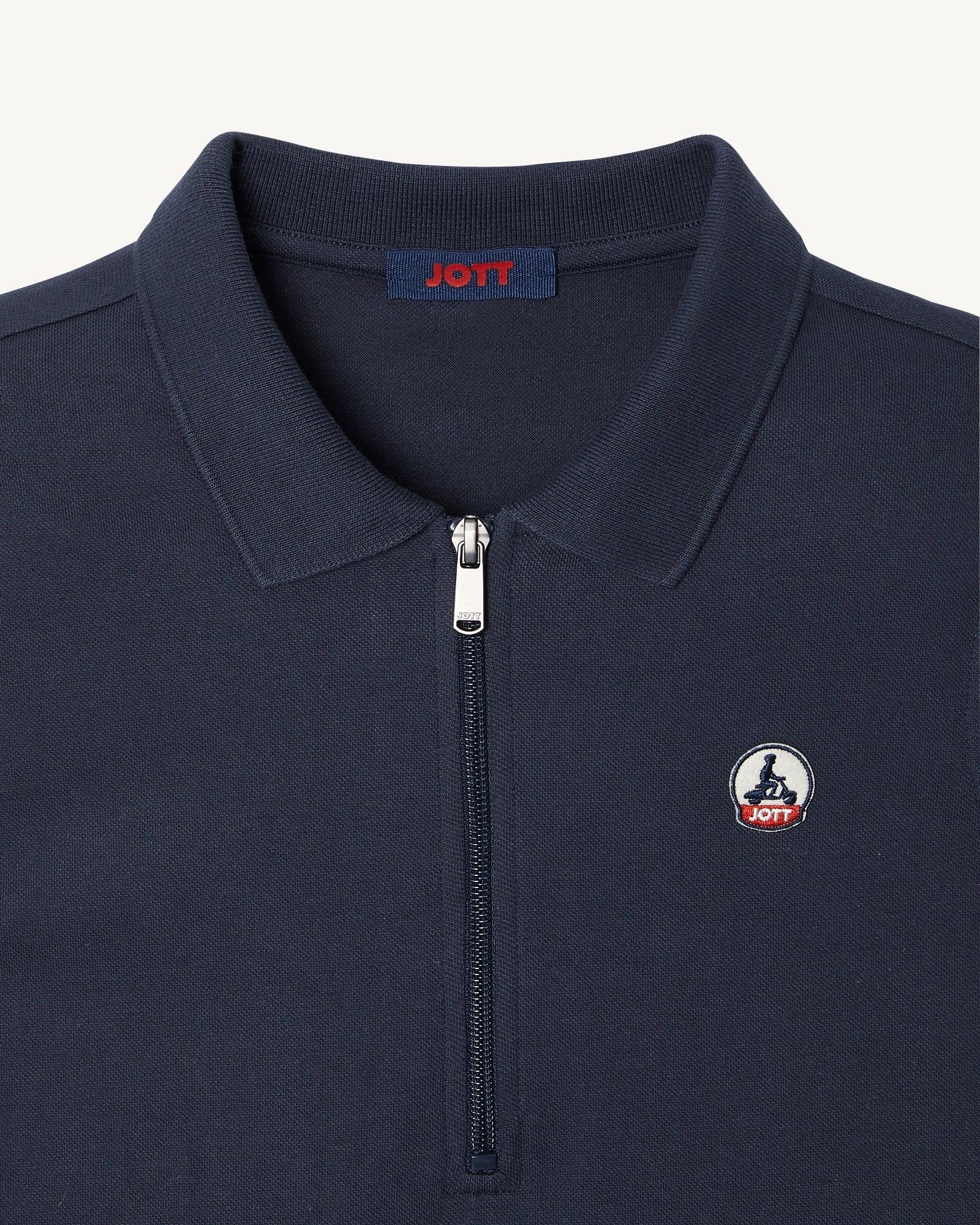 Esmeralda sleeveless polo dress in organic cotton Navy