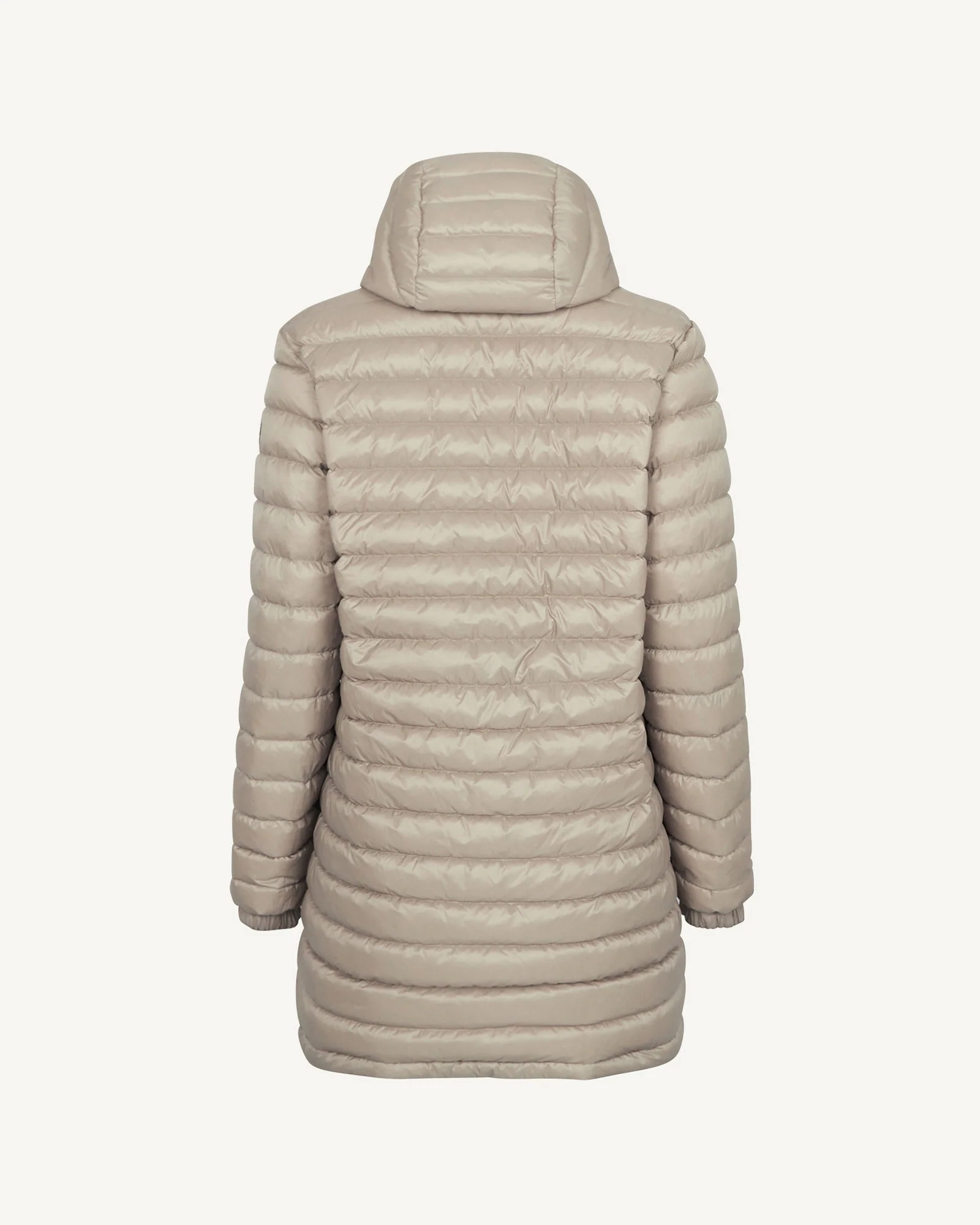 Down jacket long reversible Army/Beige Roma 2.0