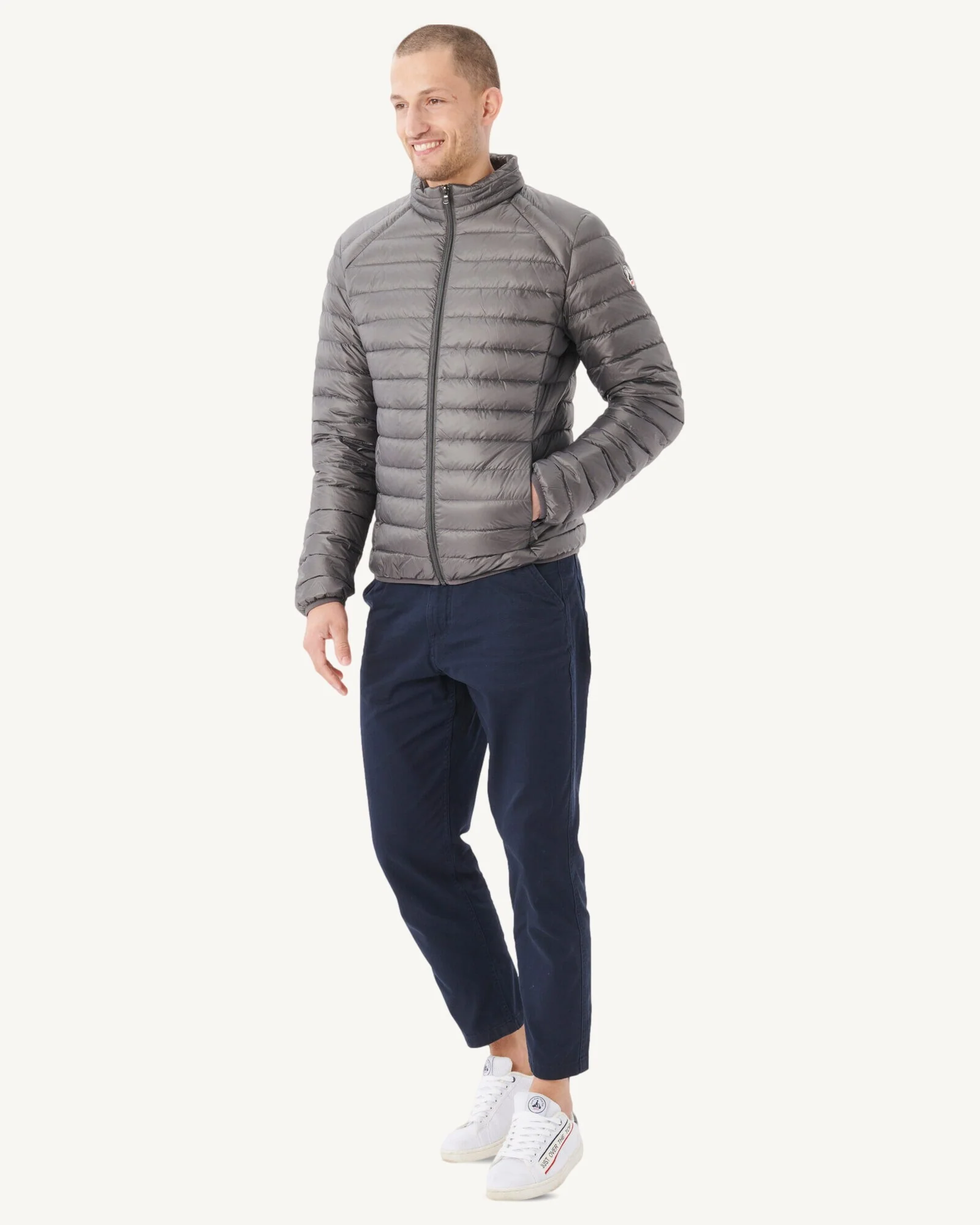 Light down jacket Denim blue Mat