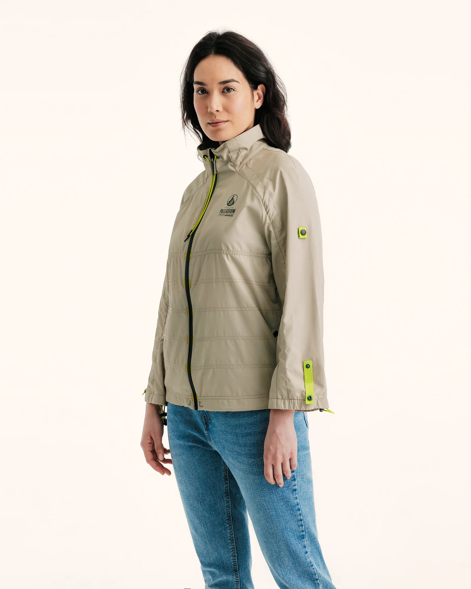 Beige Samena JOTT x lightweight windbreaker PALLADIUM