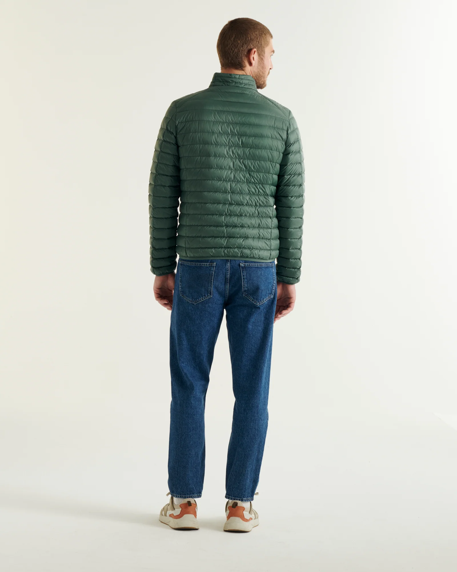 Light down jacket Denim blue Mat