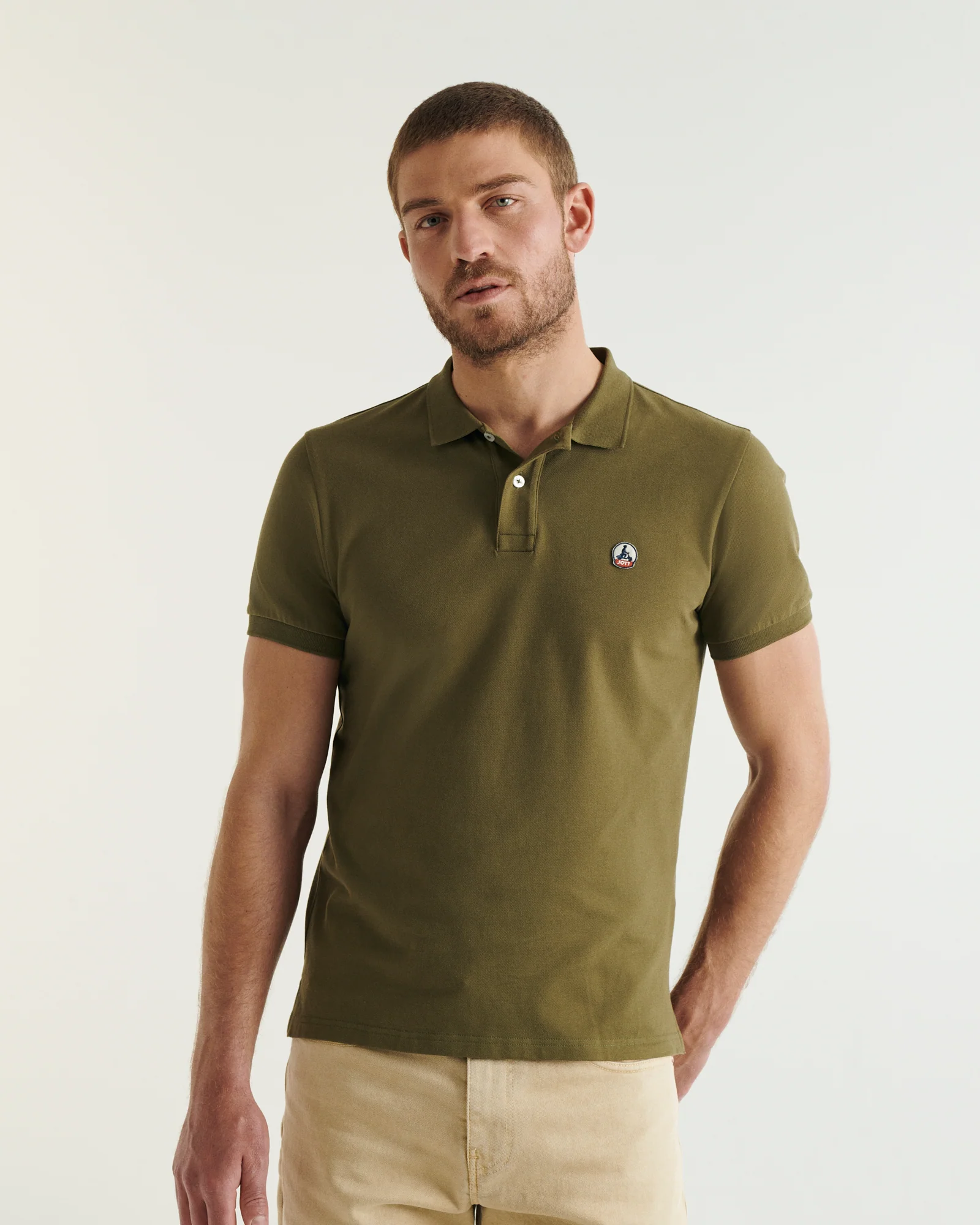 Polo shirt in organic cotton White Marbella