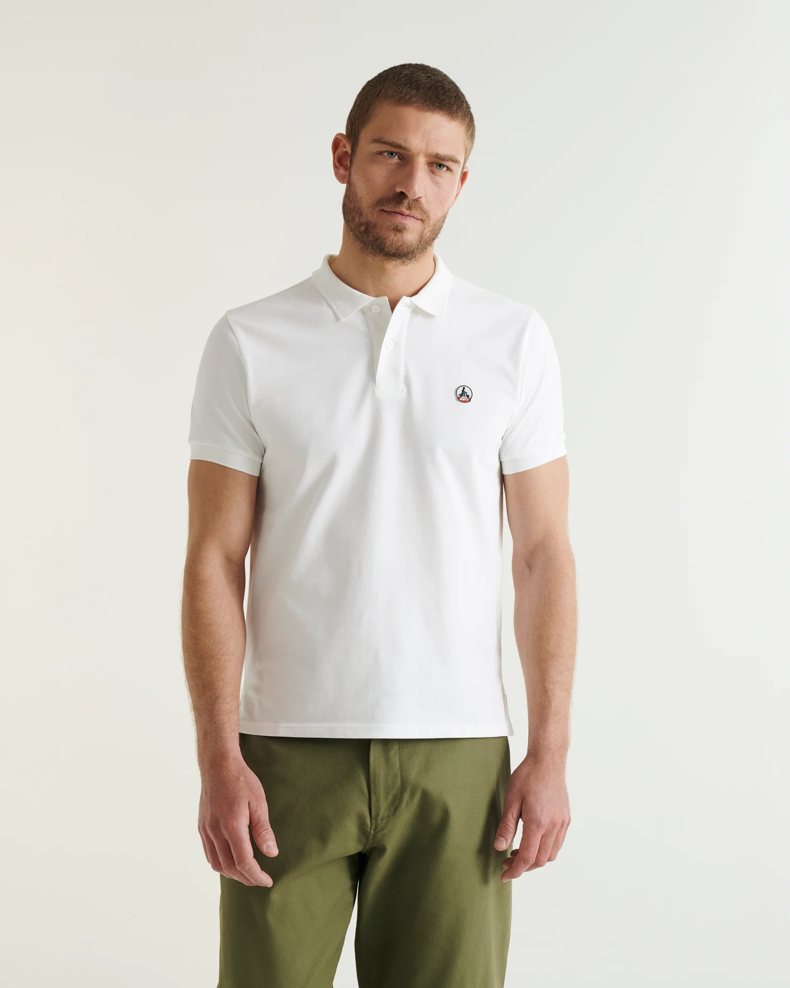 Polo shirt in organic cotton White Marbella