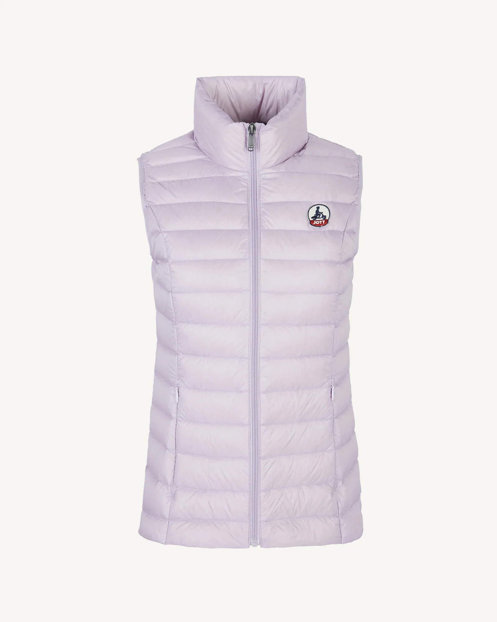 Down jacket light sleeveless Peach Pink Seda