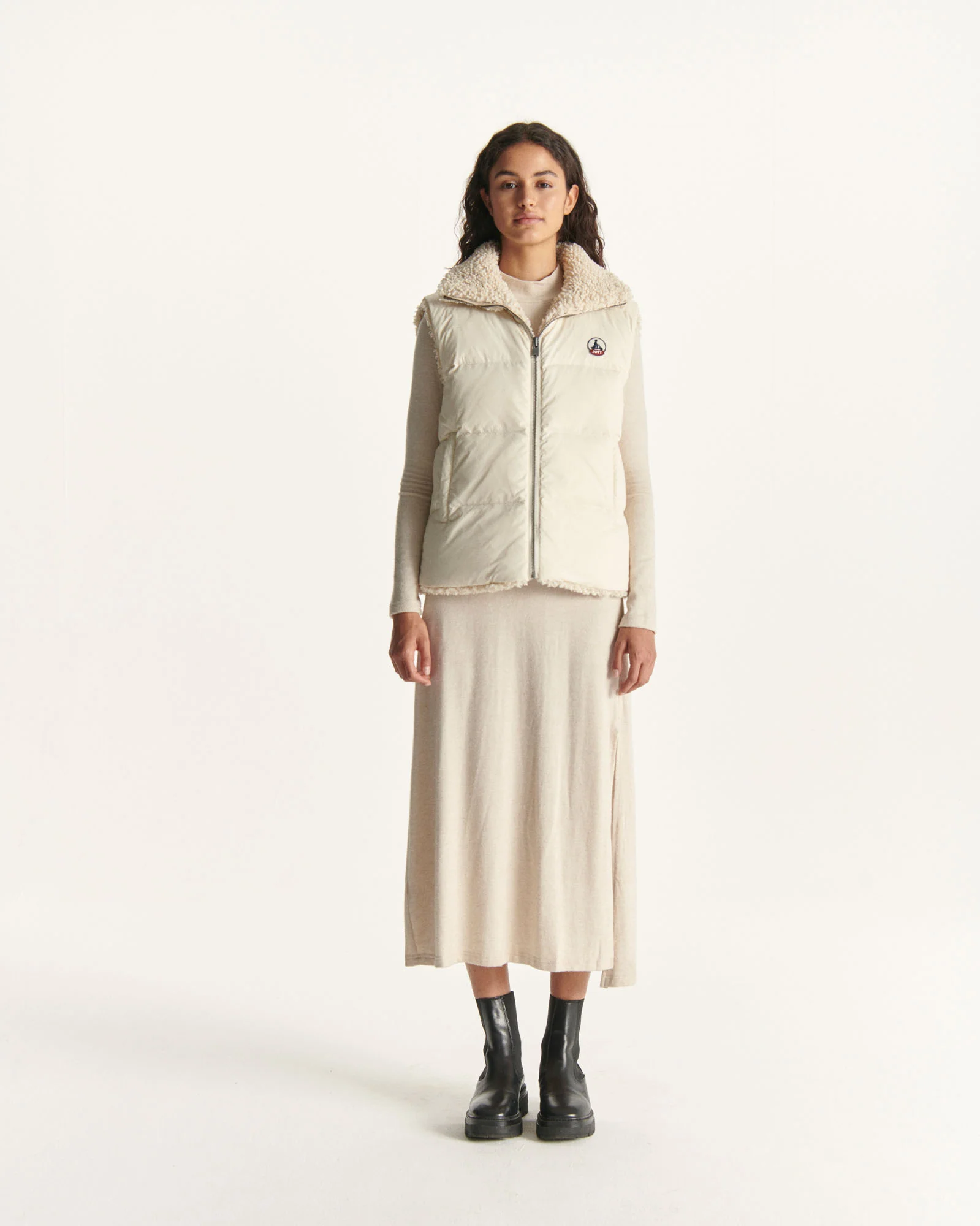 Down jacket sleeveless reversible Grand Froid Natural Daria 2.0