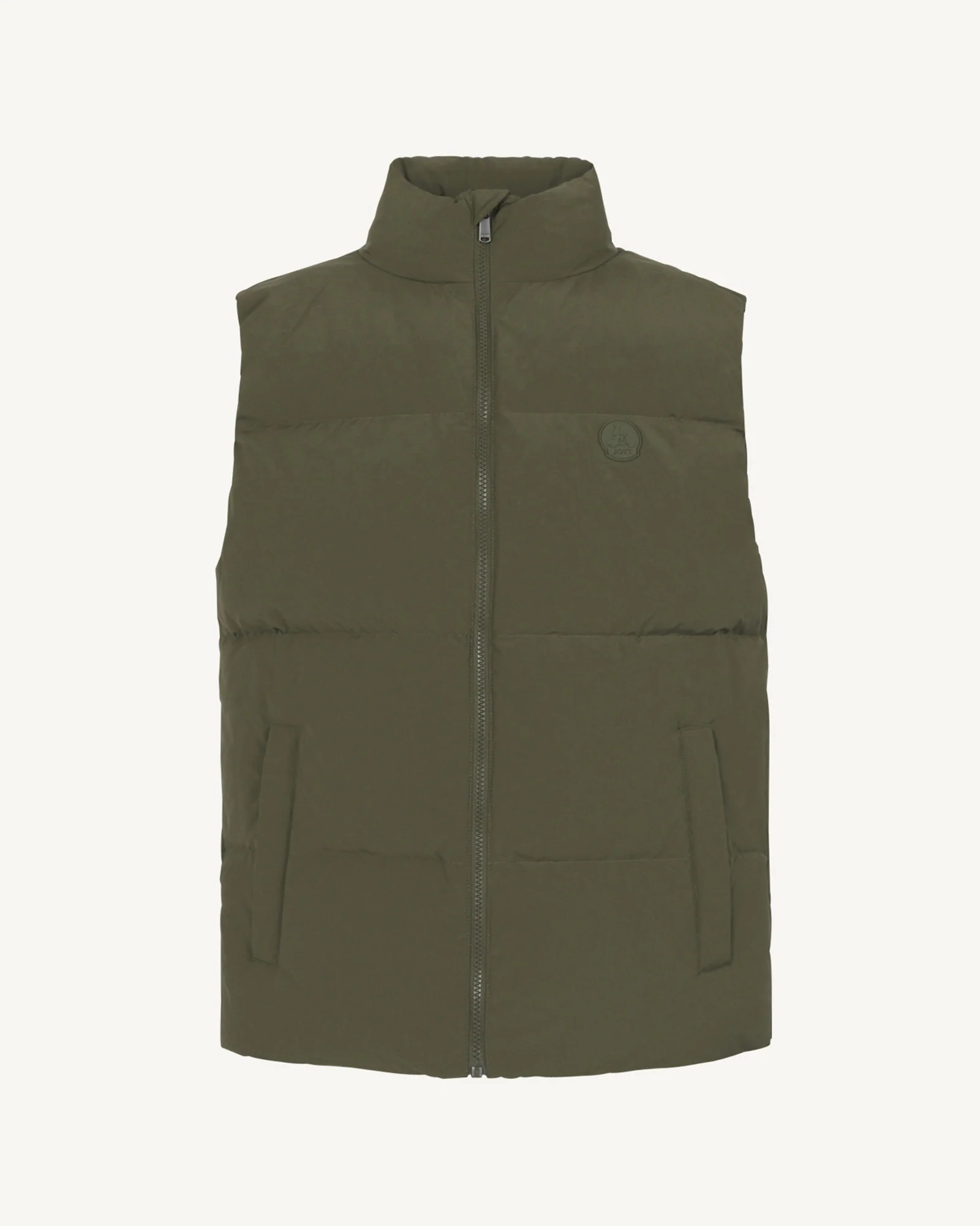 Down jacket mixed sleeveless 'Puffer' Army Nagano spirit