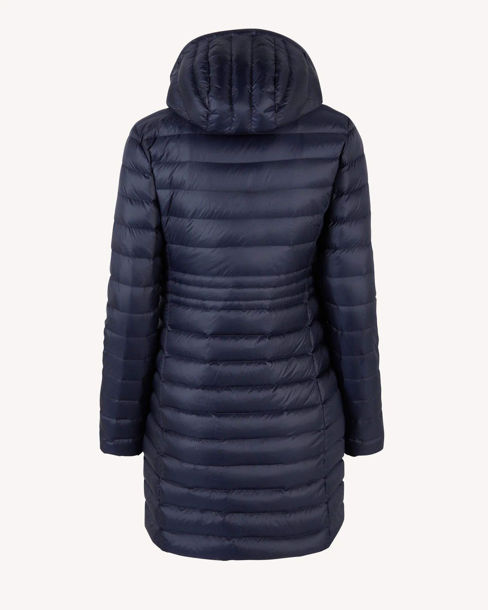 Down jacket long hoodie Taupe Vero 2.0