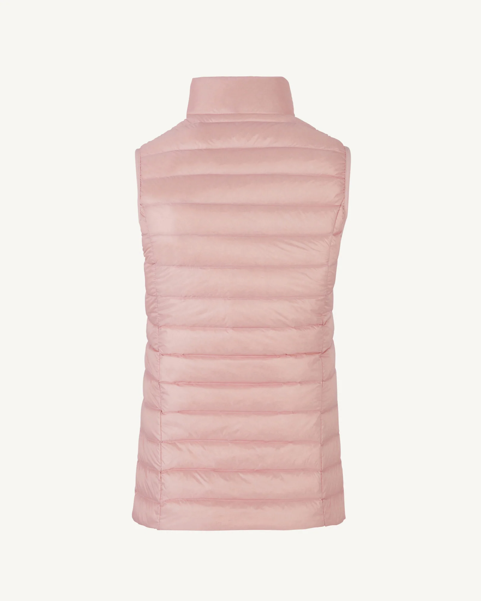 Down jacket light sleeveless Peach Pink Seda