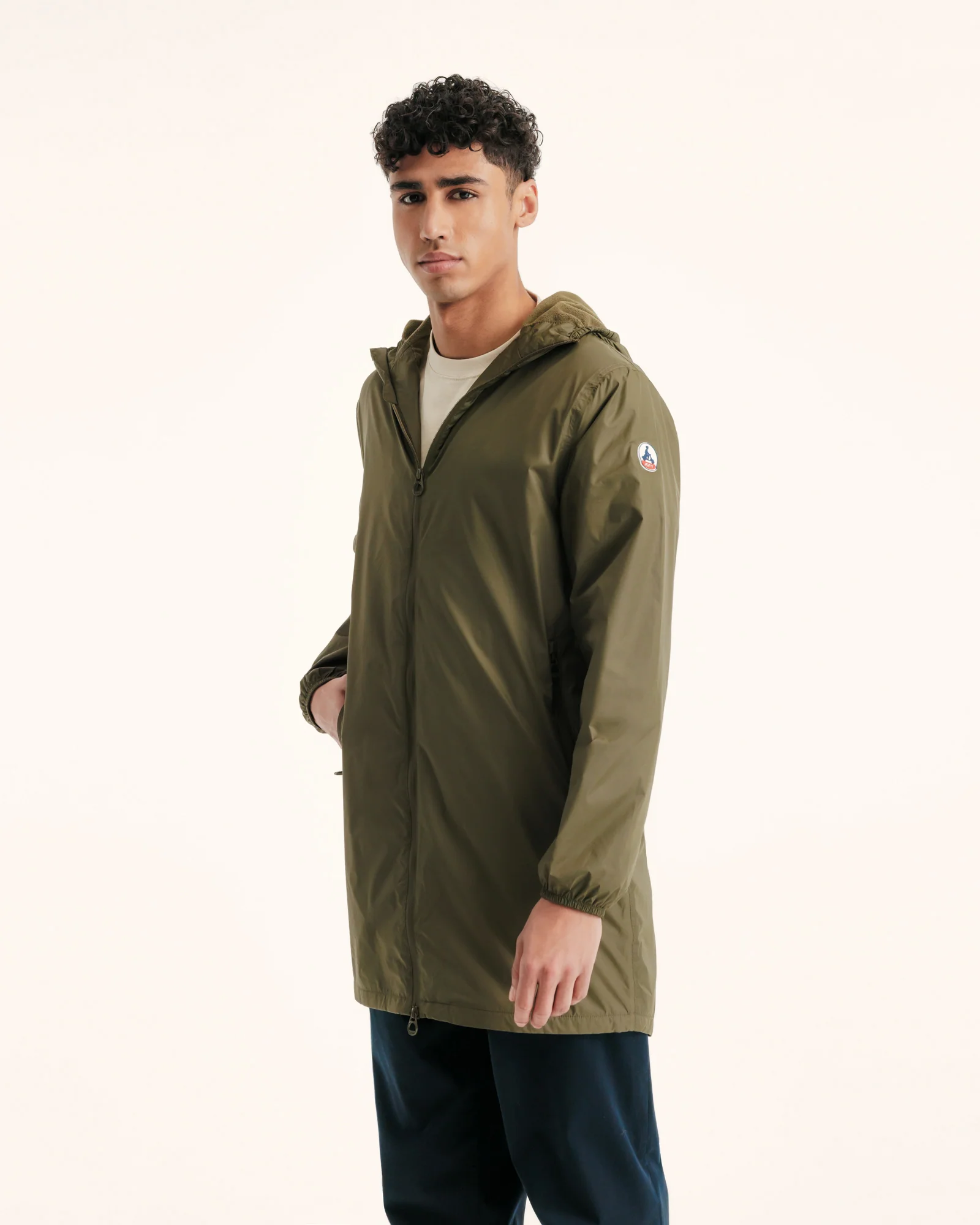Army Oban Polar fleece-lined long raincoat