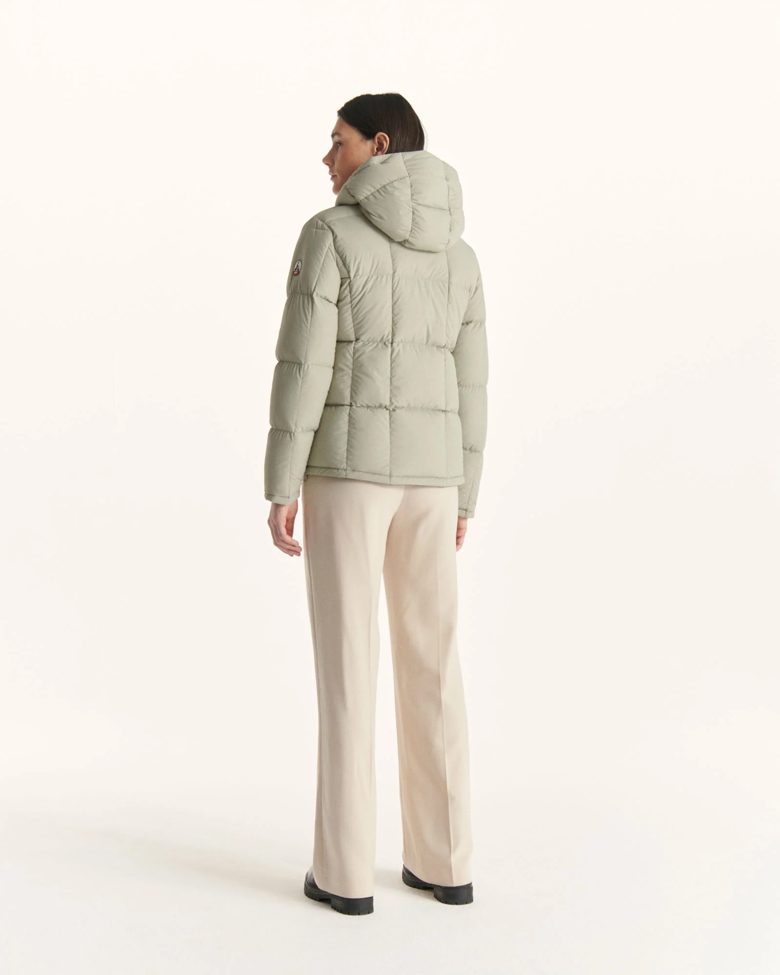 Reversible Great Cold Down Jacket Beige/Ecru Victoria