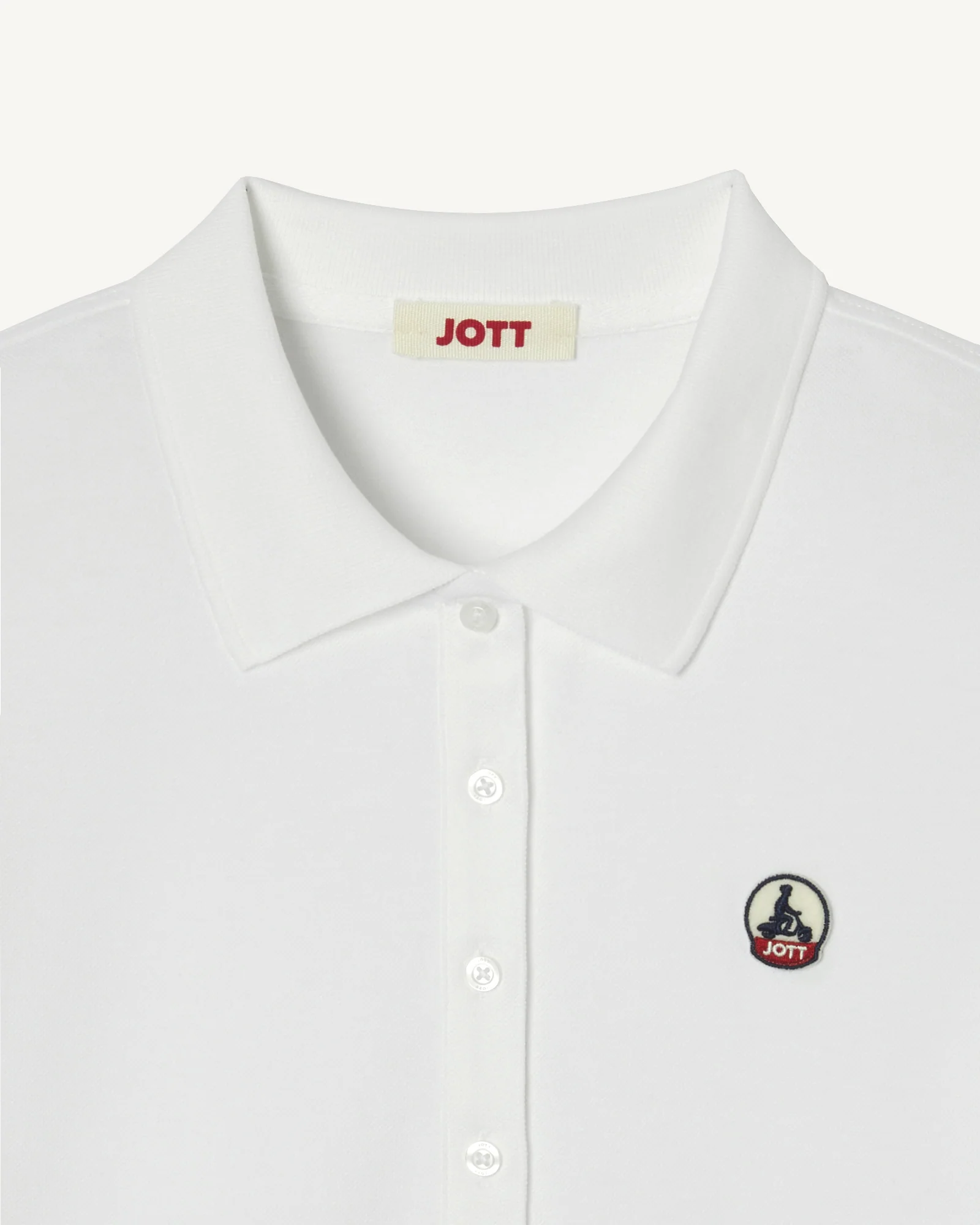 Polo shirt in organic cotton White Franca