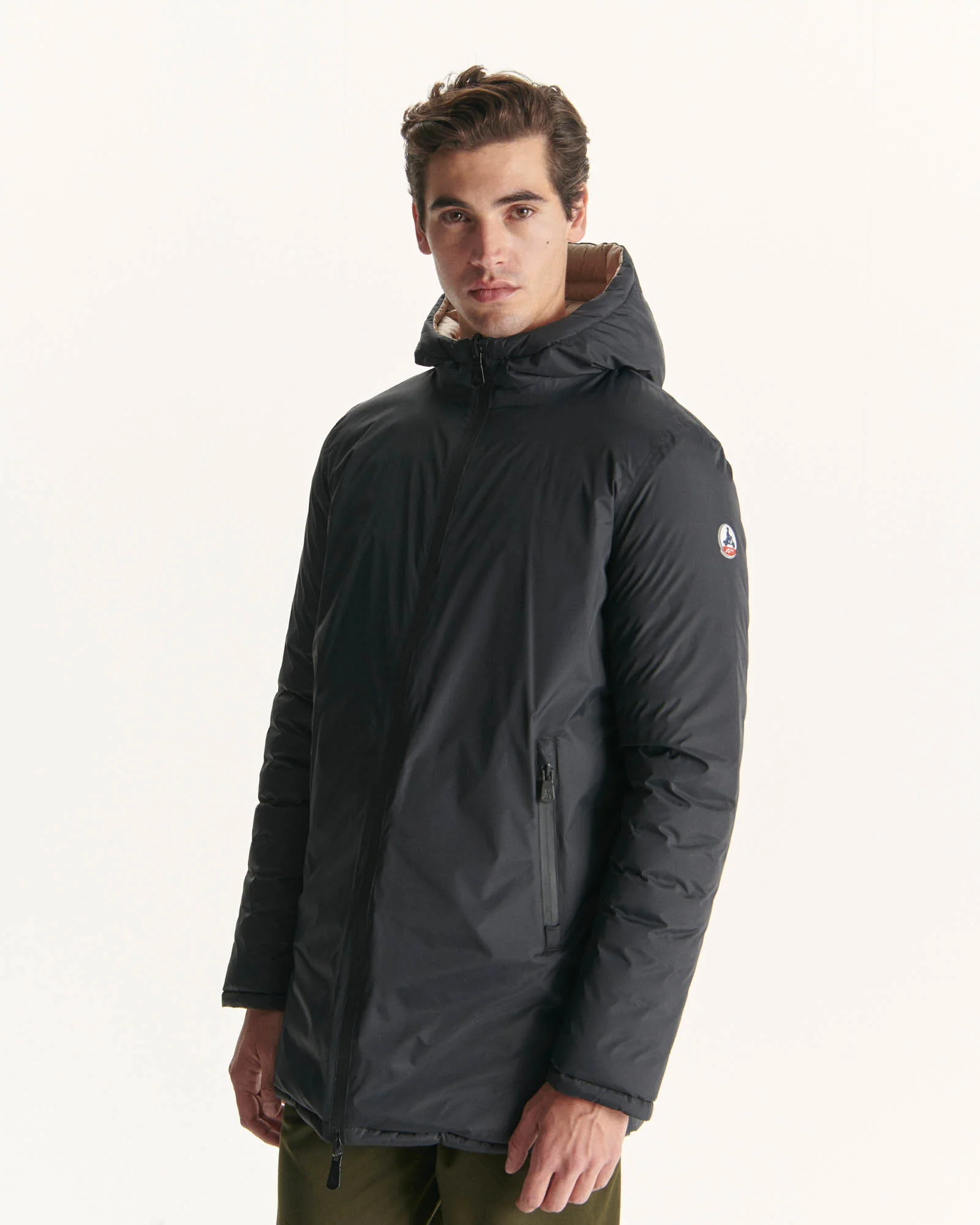 Reversible down jacket Black/Beige Amsterdam