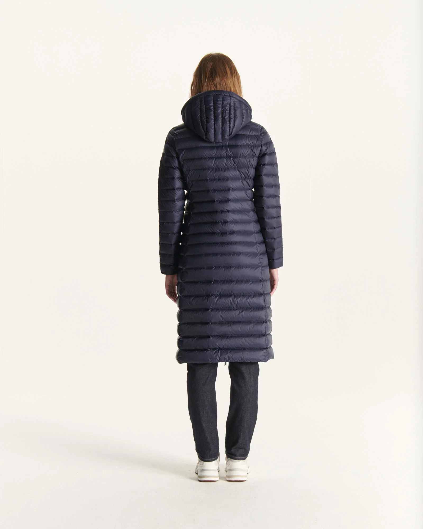Down jacket long and light Marine Laurie 2.0