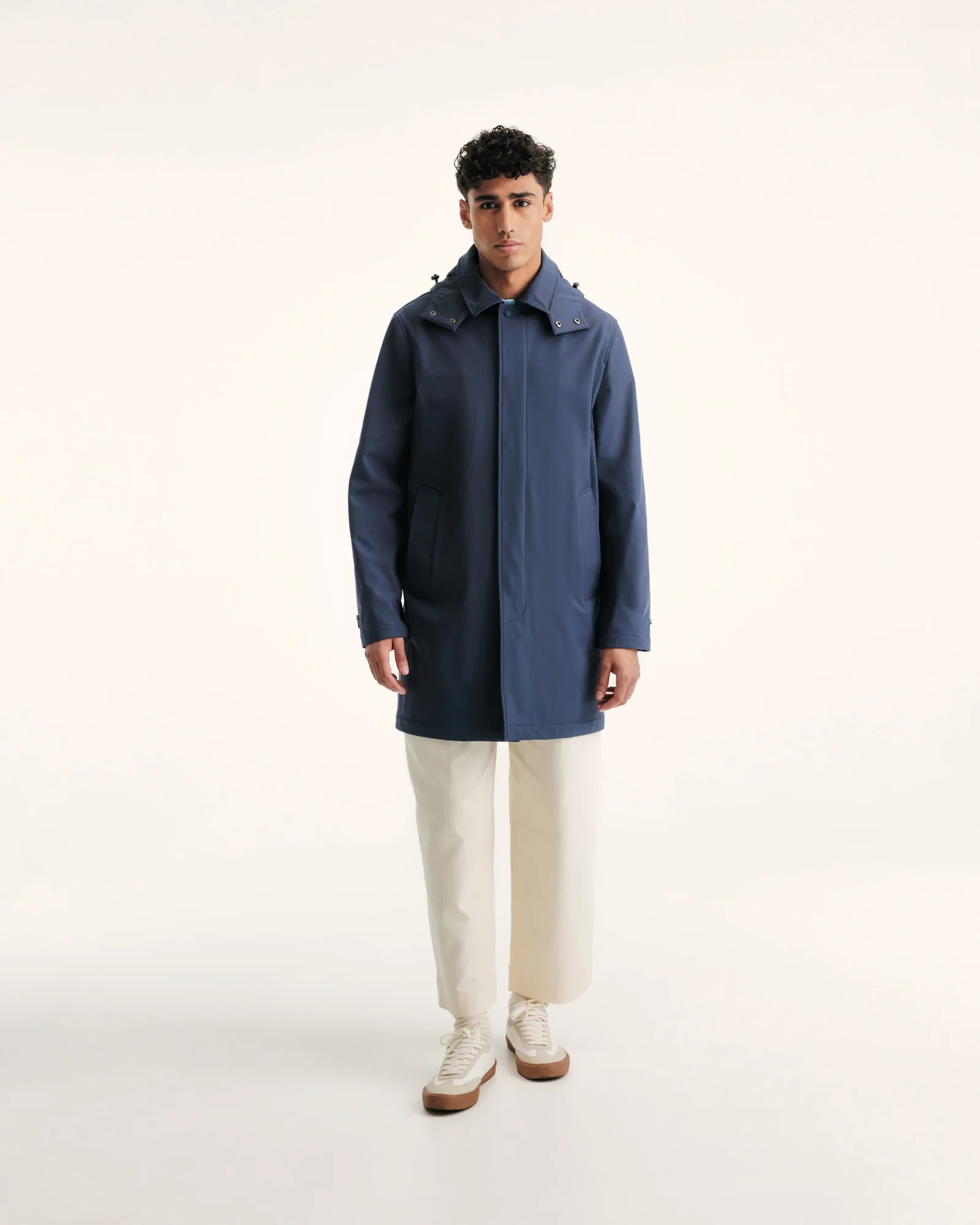 Raincoat with removable hood Marine Athenes