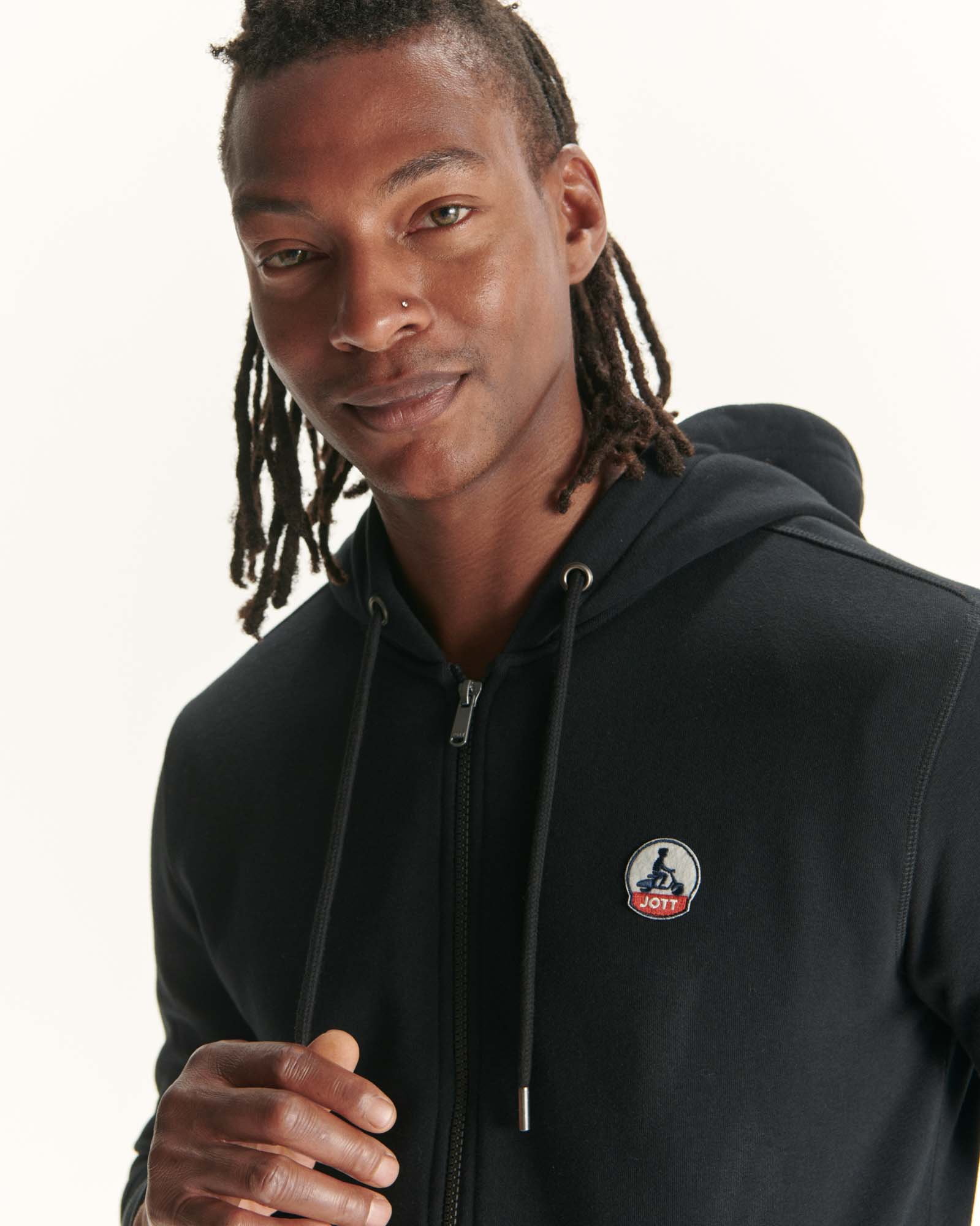 Hoodie in organic cotton Black Mexico