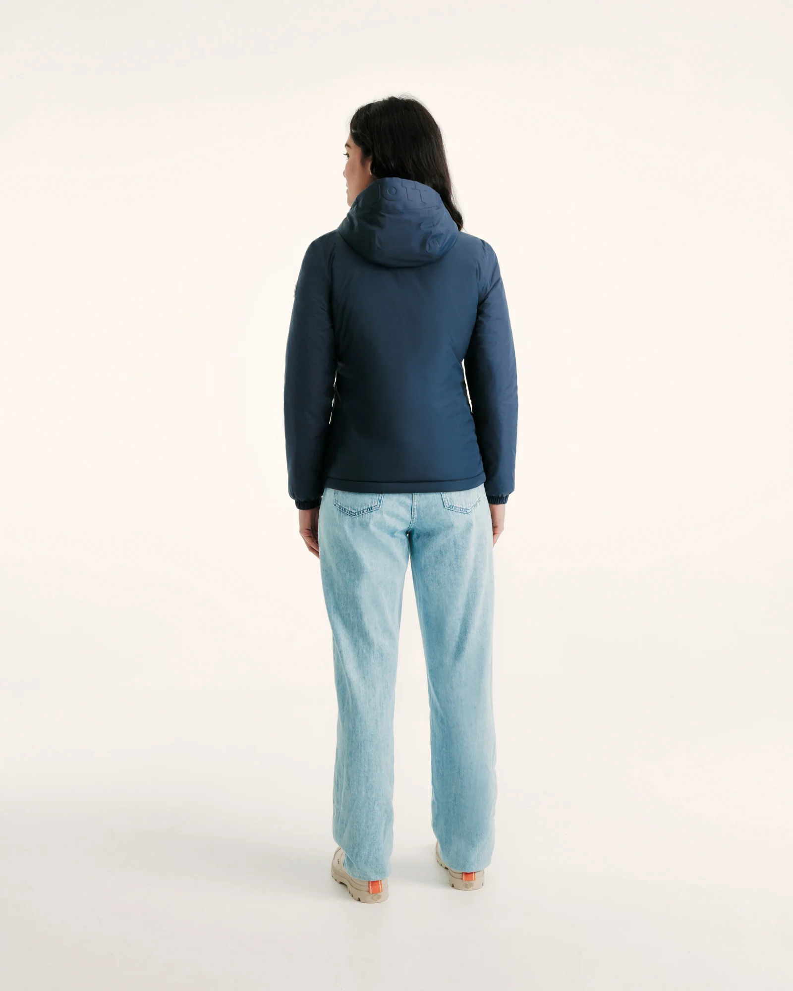 Down jacket reversible hooded Ultralight Army/Powder pink Bangkok 2.0