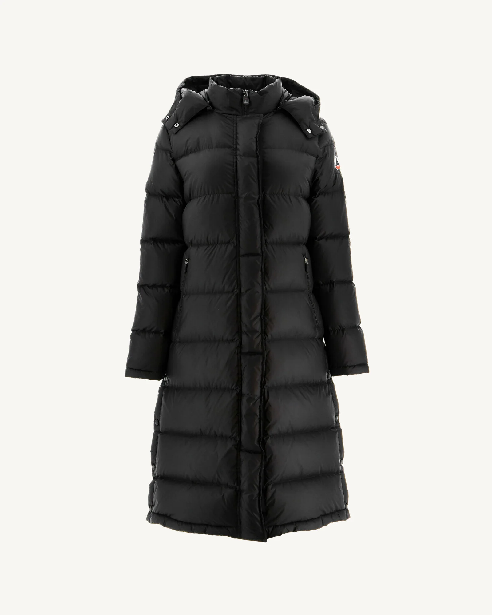 Long hooded down jacket Extreme Cold Black Karachi