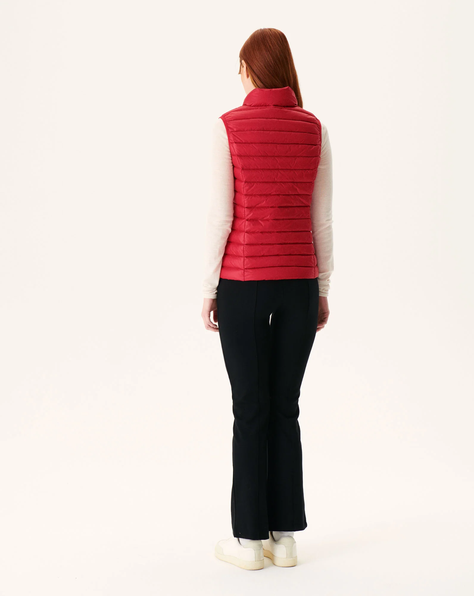 Down jacket light sleeveless Peach Pink Seda