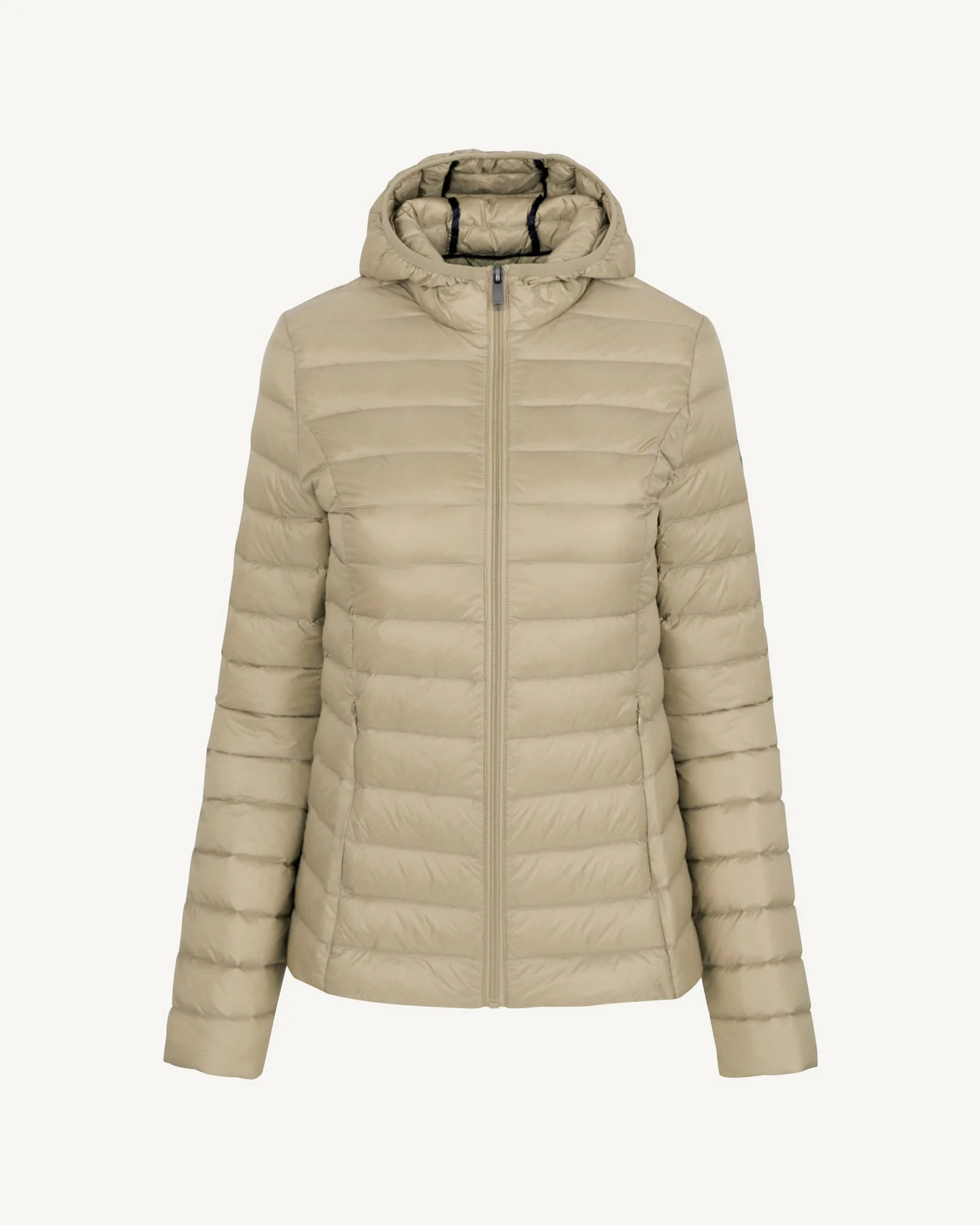 Down jacket light Celadon green Cloe hoodie