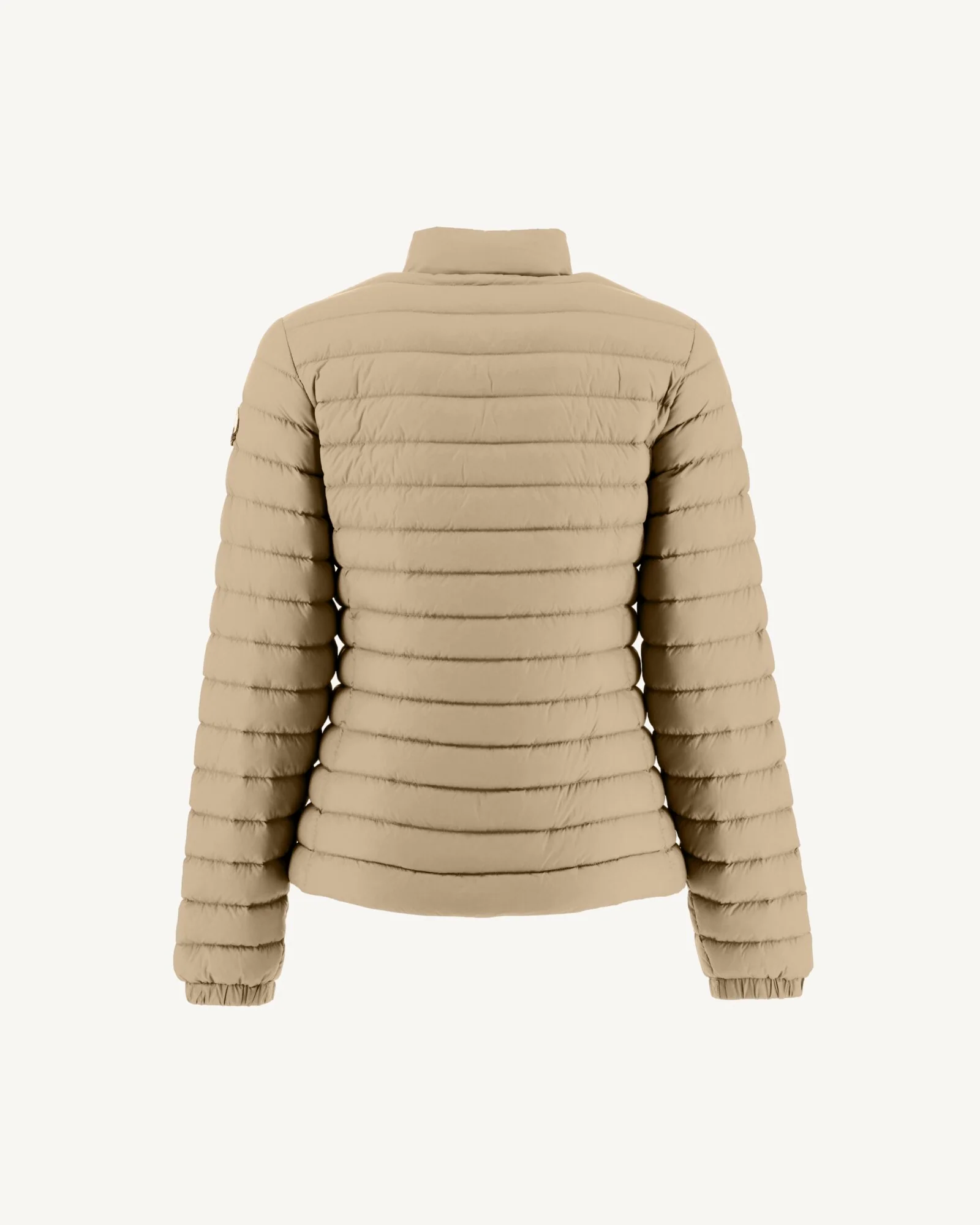 Down jacket light biker cut Beige Nina 2.0