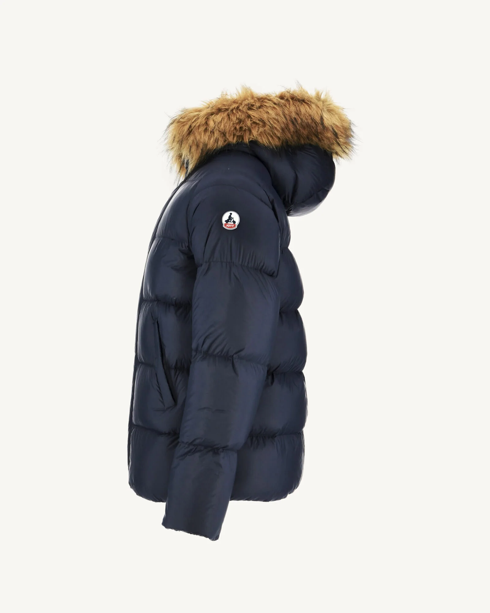 Down jacket short hooded Marine Prestige 2.0