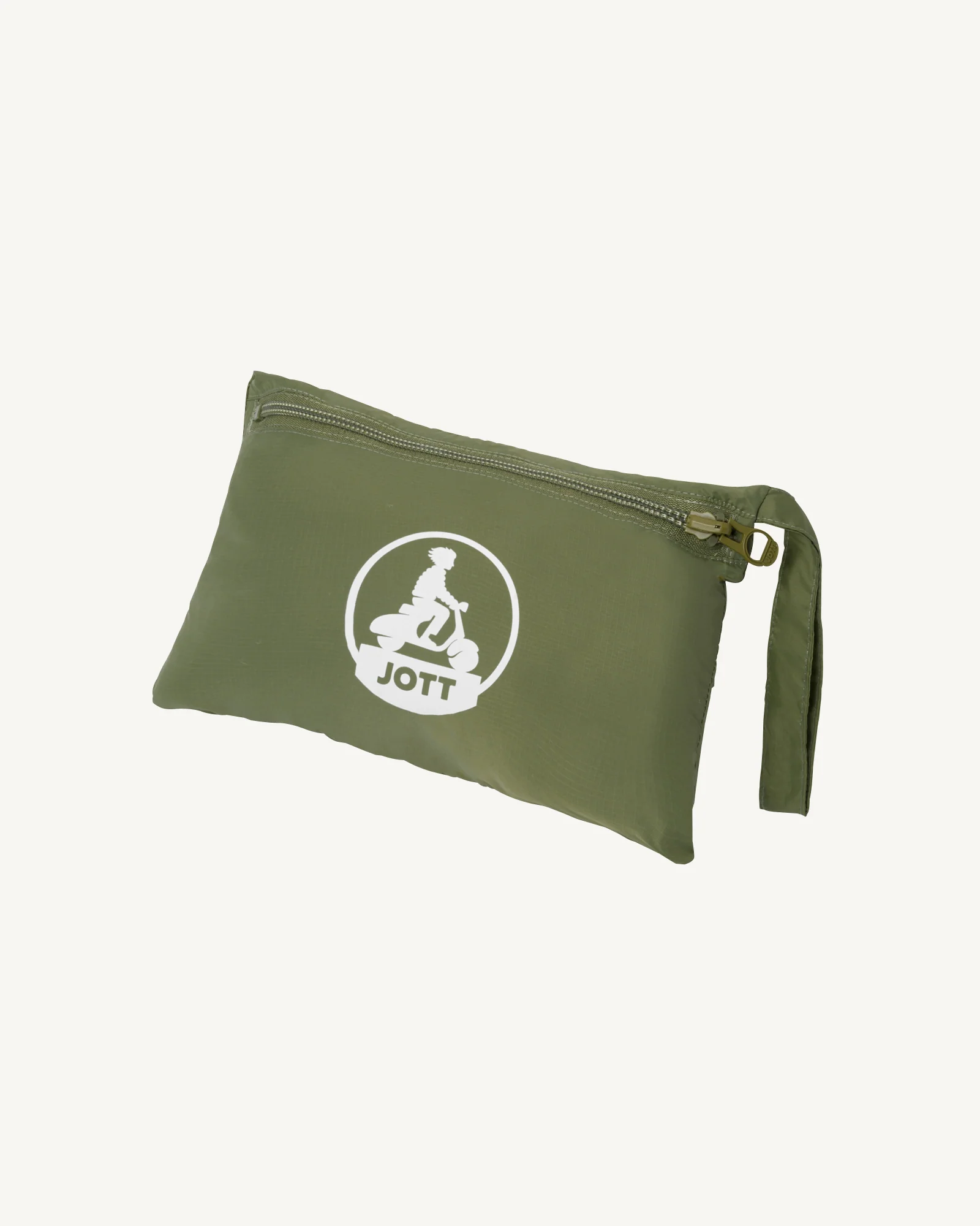 Beige Glendale long hooded raincoat