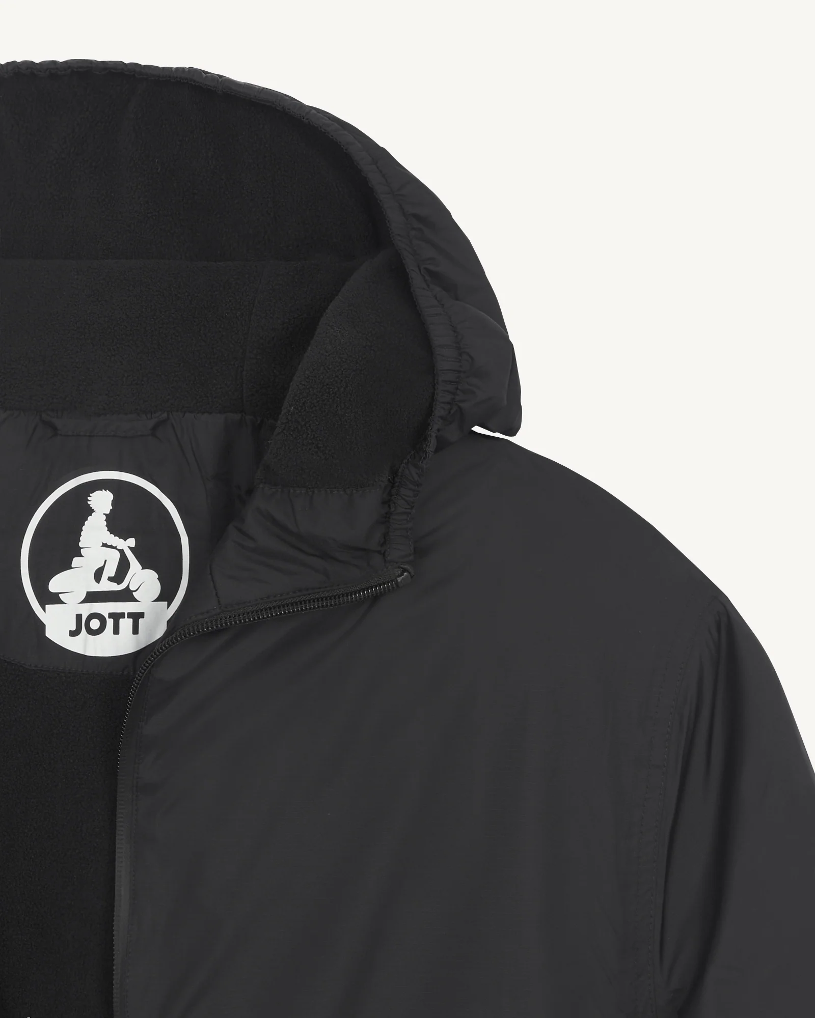 Derry Polar Black fleece-lined raincoat