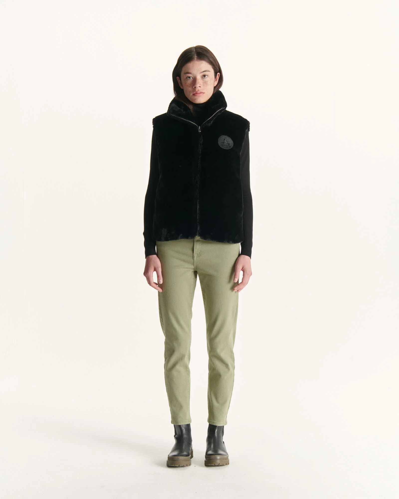 Down jacket sleeveless reversible Grand Froid Natural Daria 2.0