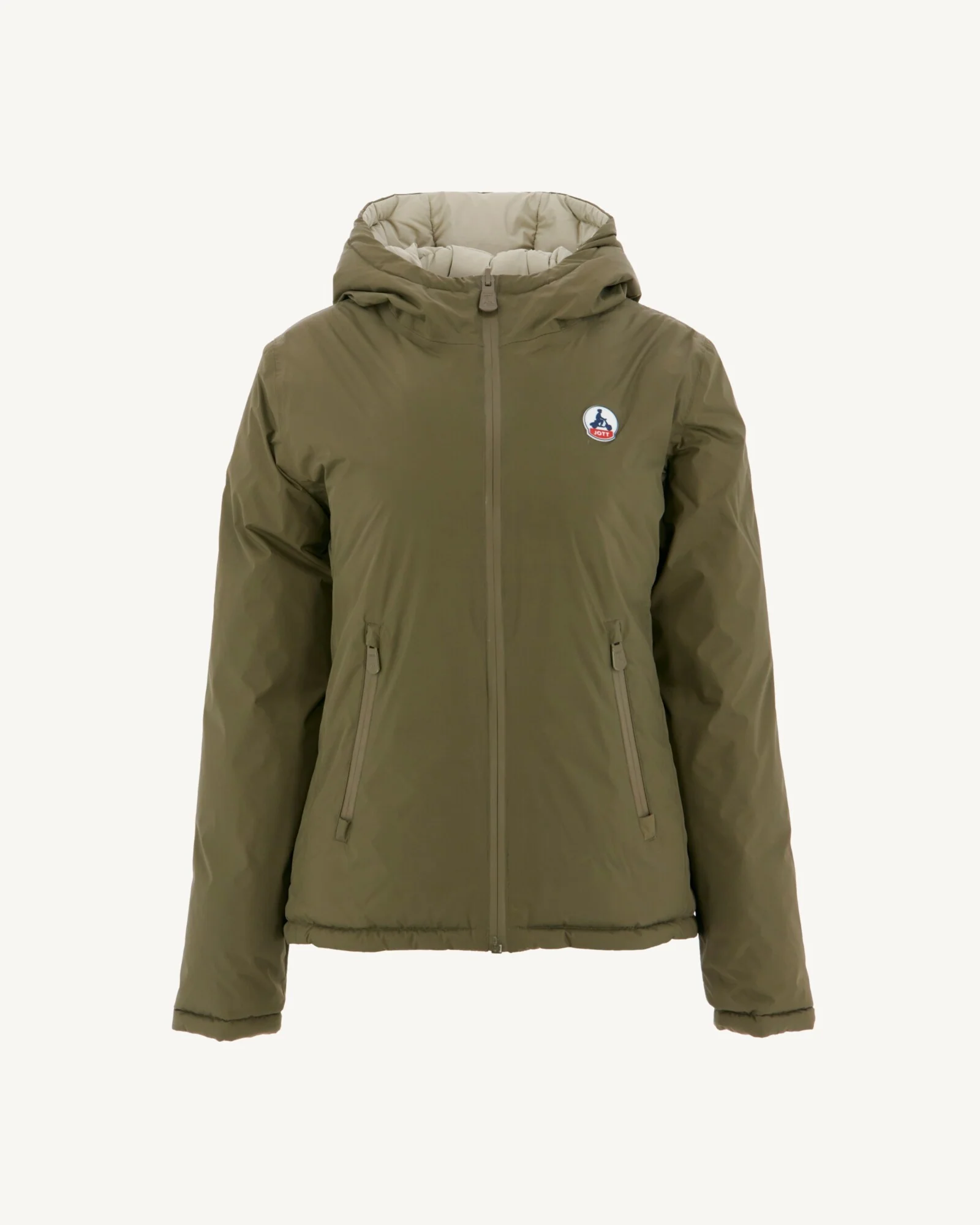 Reversible Great Cold Down Jacket Beige/Ecru Victoria