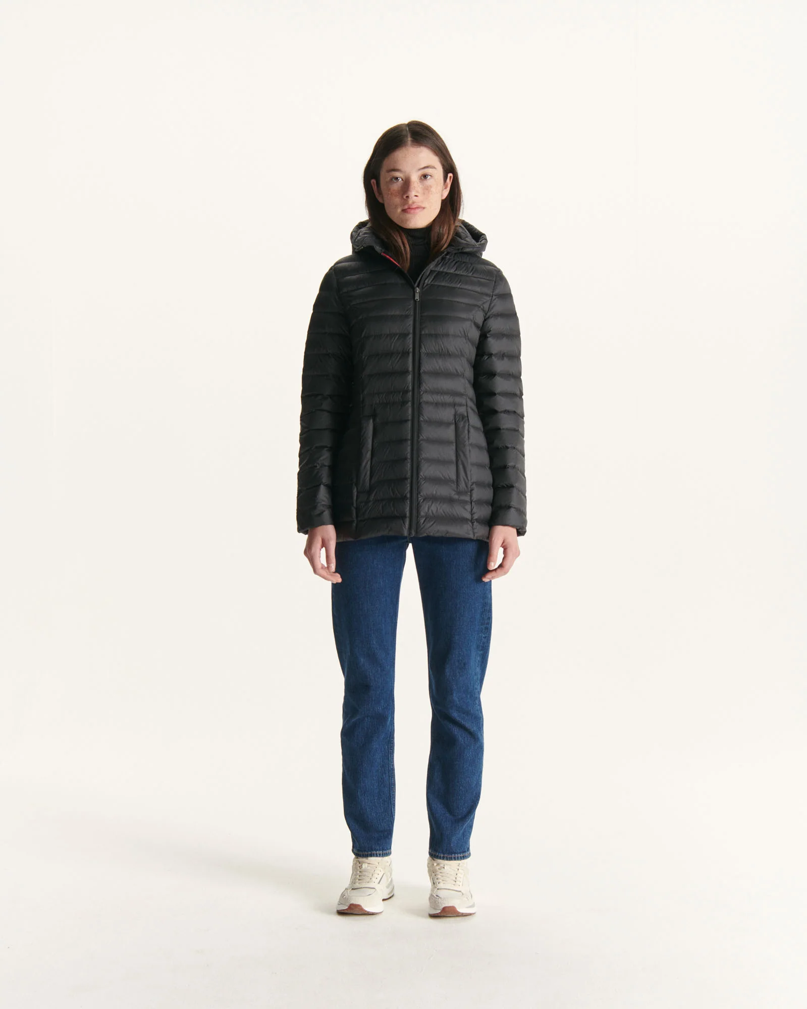 Down jacket Marine Nour 2.0 mid-length hoodie