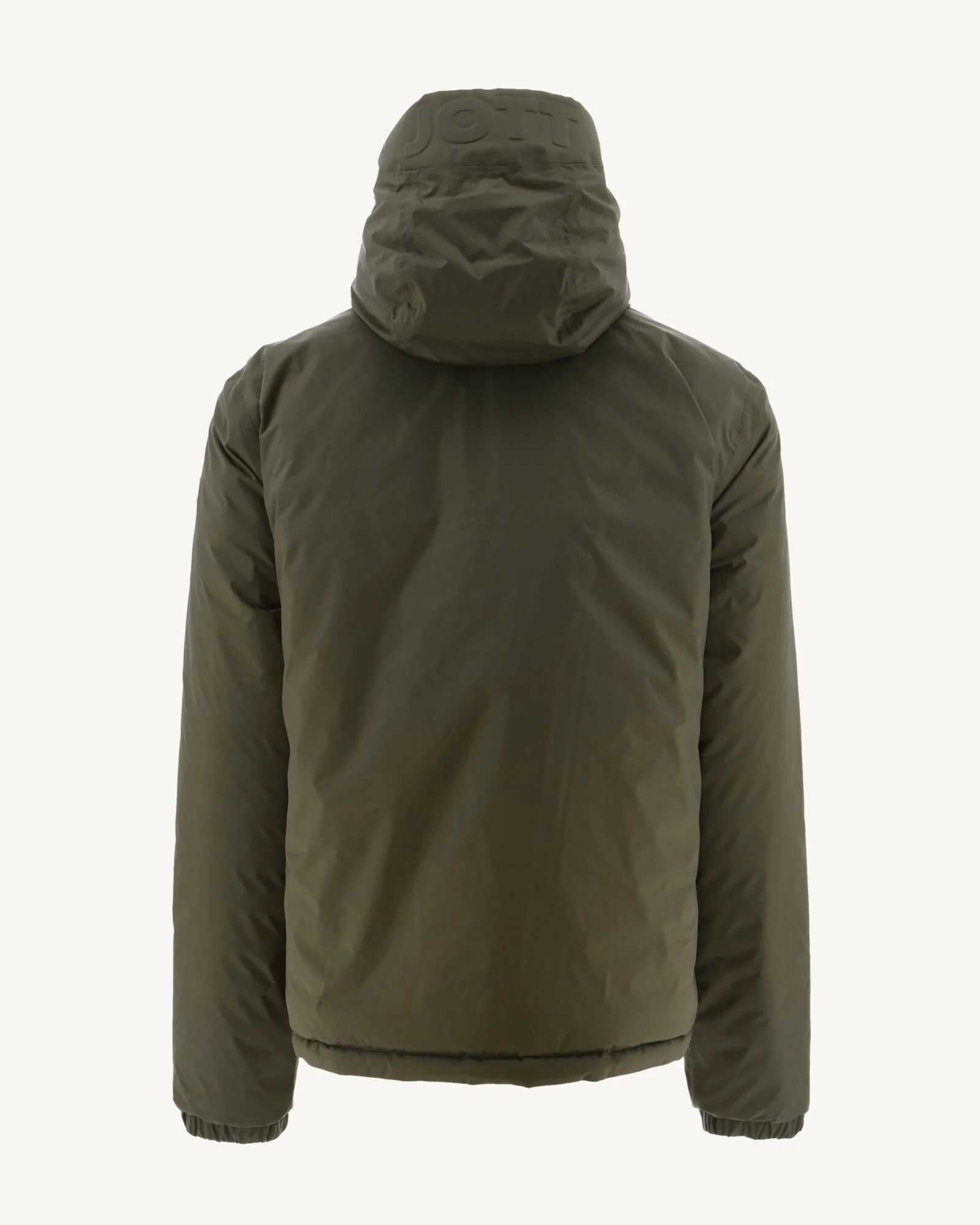 Reversible Hooded Down Jacket Army/Light Khaki Bergen