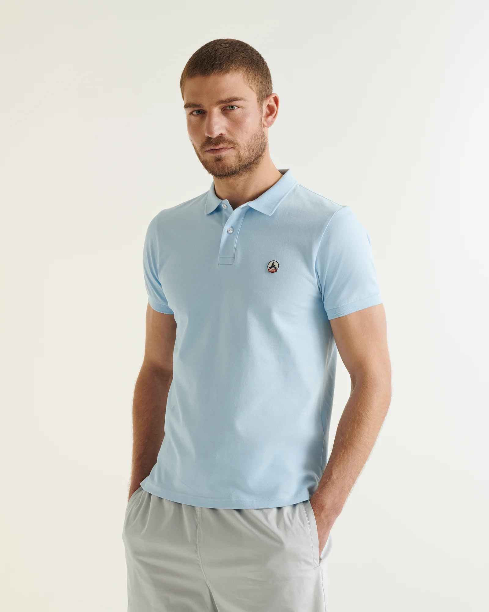 Polo shirt in organic cotton White Marbella
