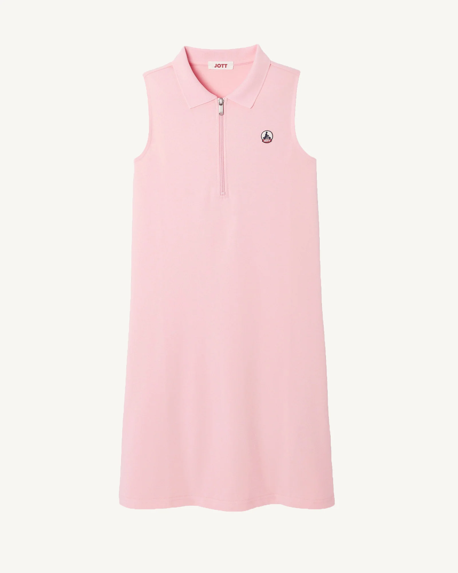Esmeralda sleeveless polo dress in organic cotton Navy