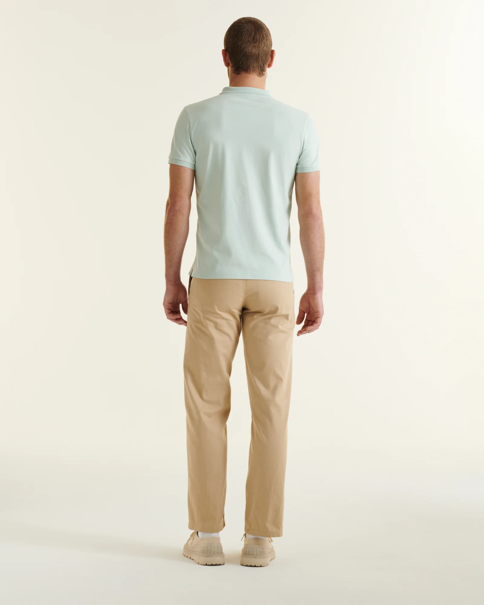 Polo shirt in organic cotton White Marbella