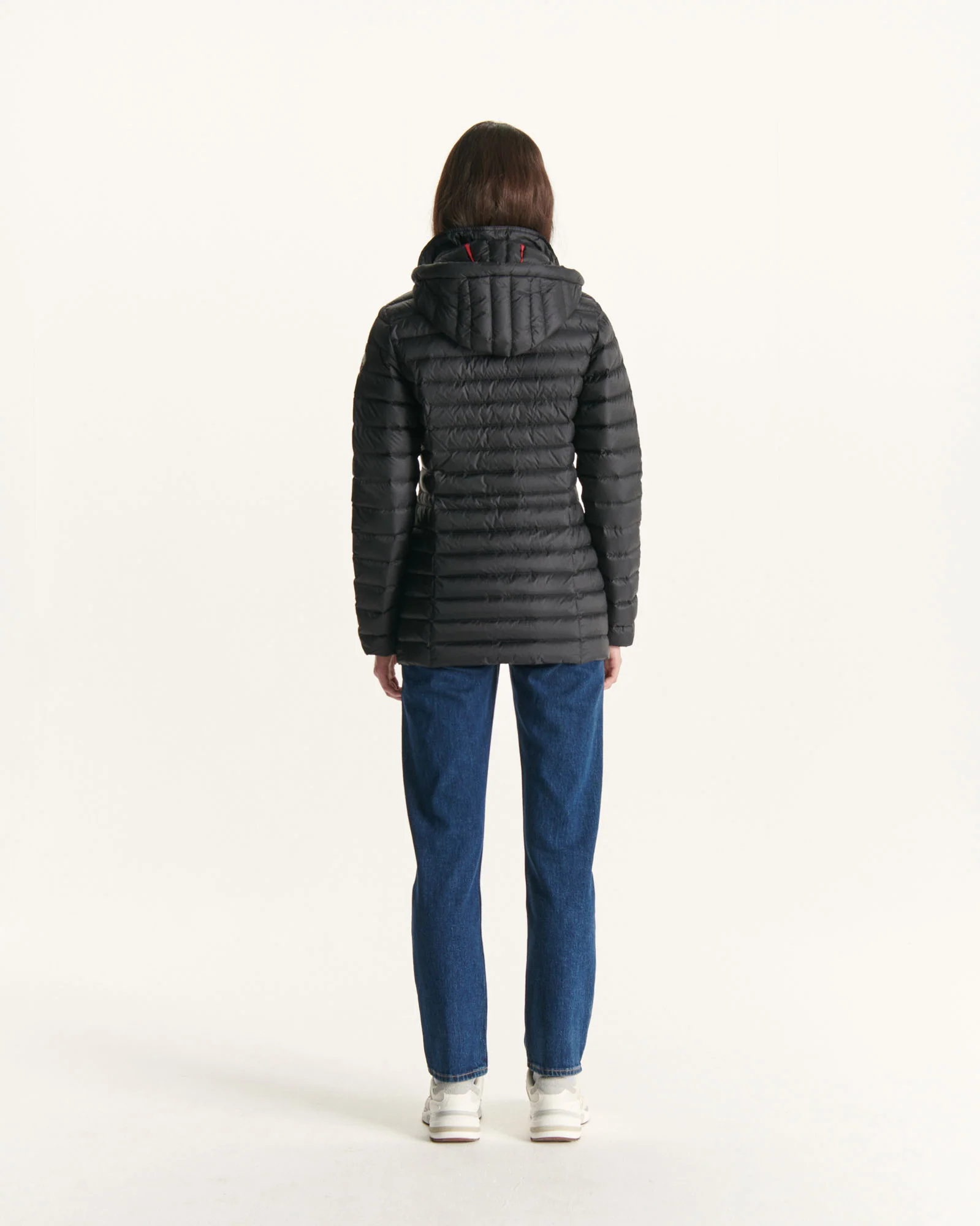 Down jacket Marine Nour 2.0 mid-length hoodie