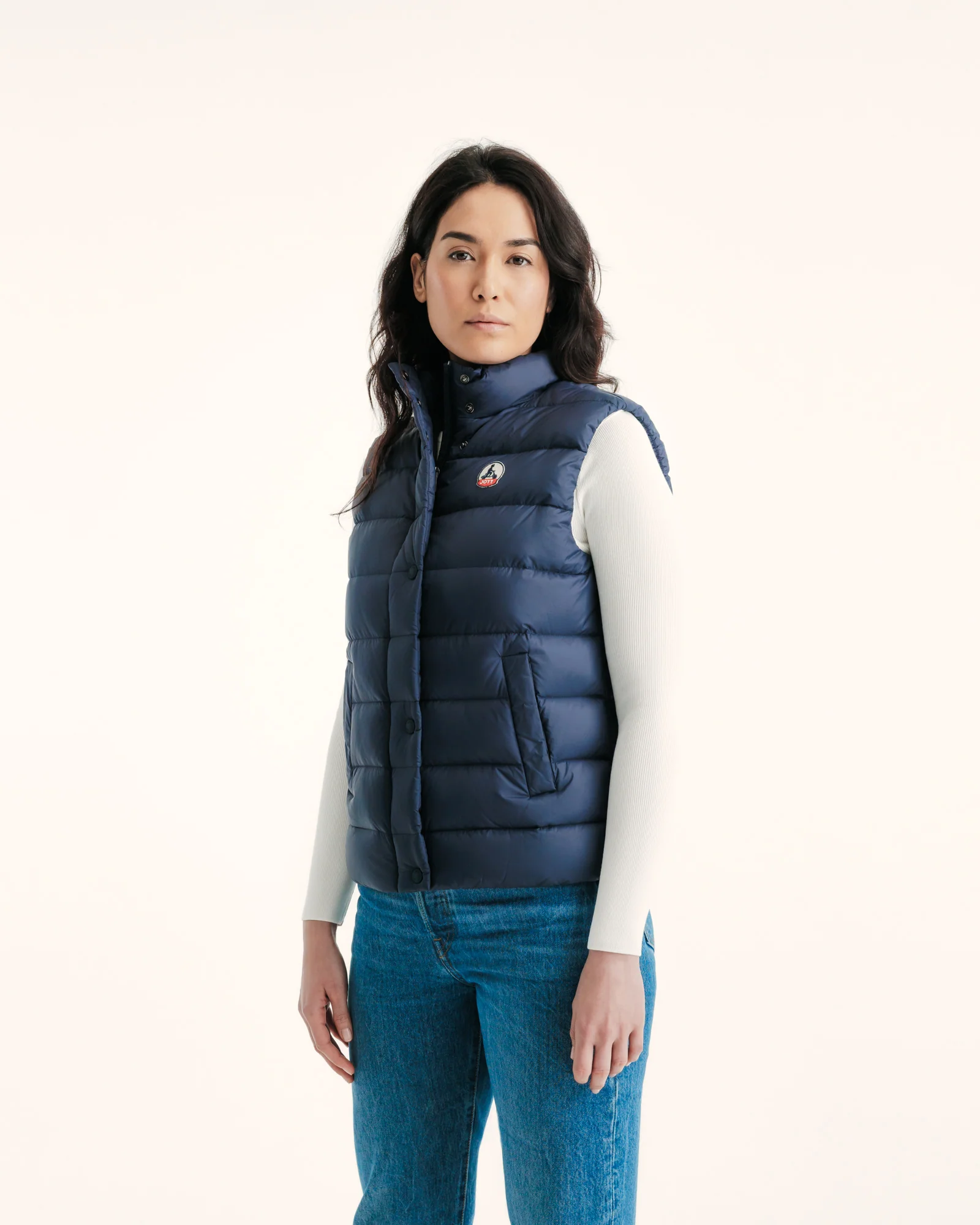 Down jacket light sleeveless Pale mauve Valentine