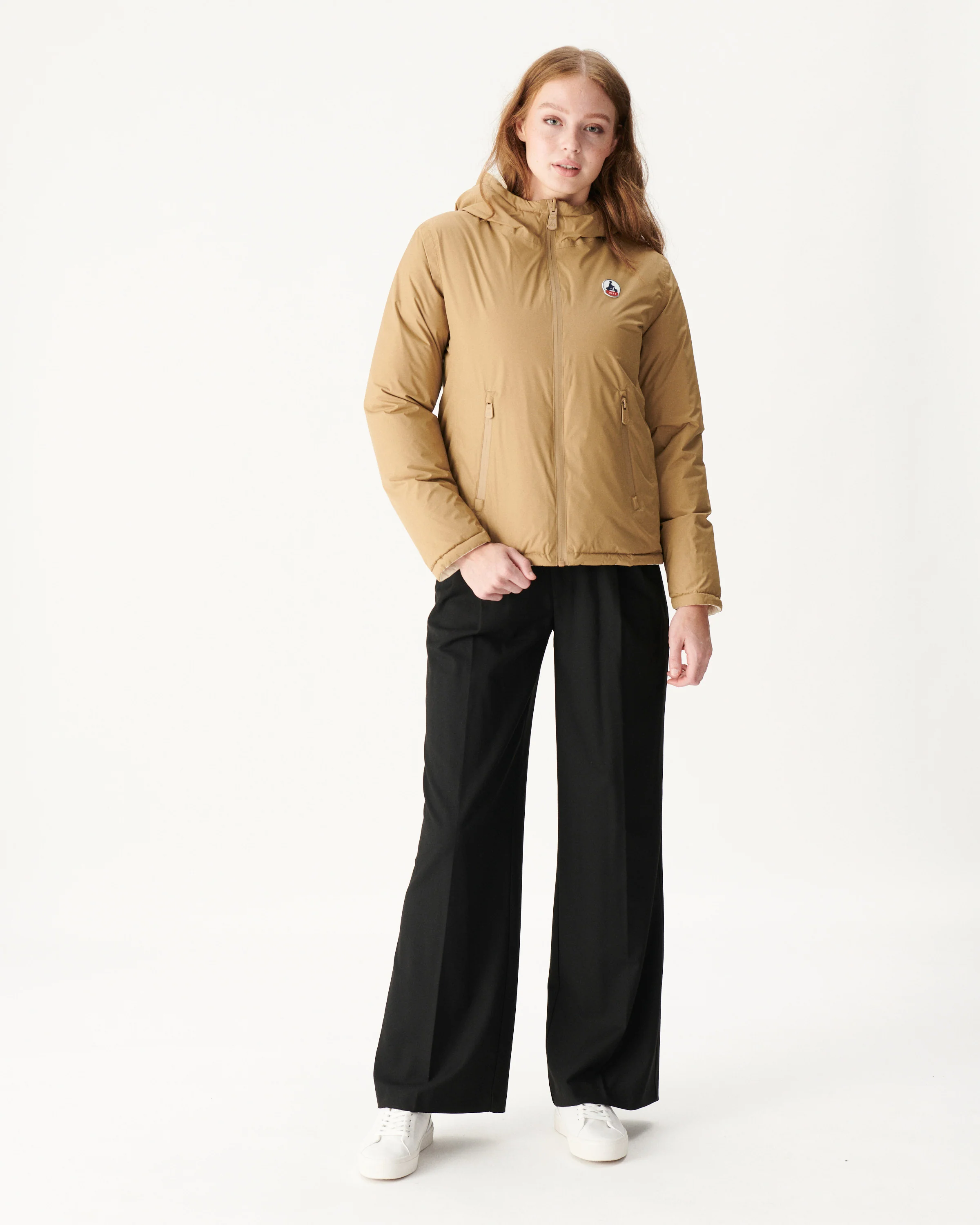 Reversible Great Cold Down Jacket Beige/Ecru Victoria