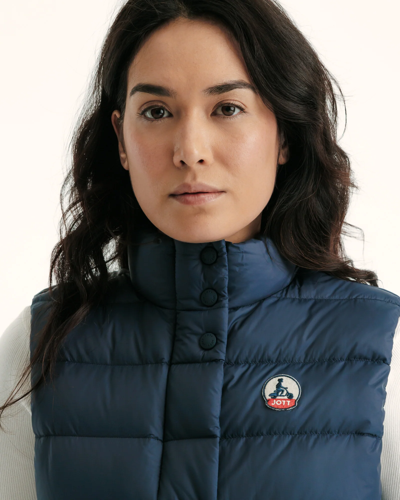 Down jacket light sleeveless Pale mauve Valentine