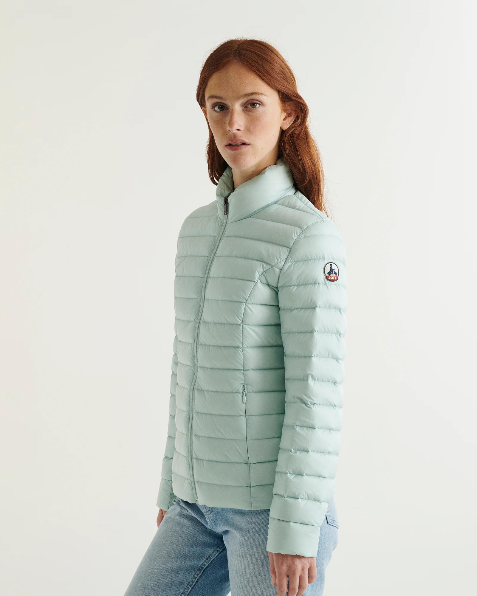 Down jacket light Celadon green Cha