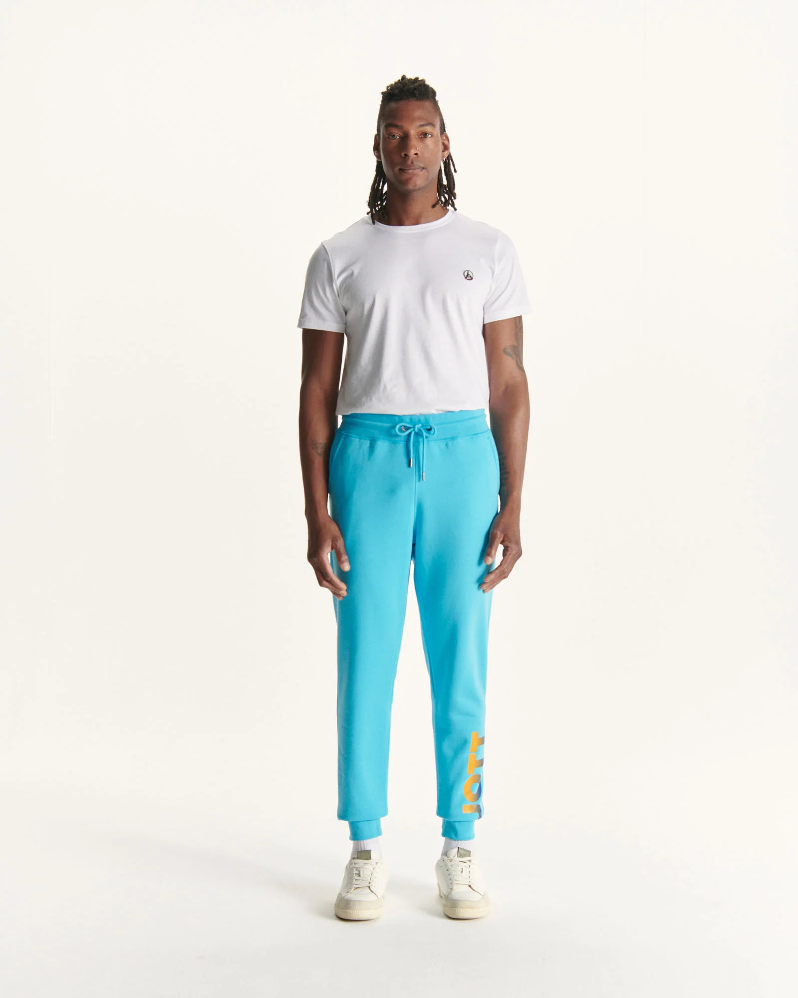 Sky blue jogging suit in organic cotton Santiago