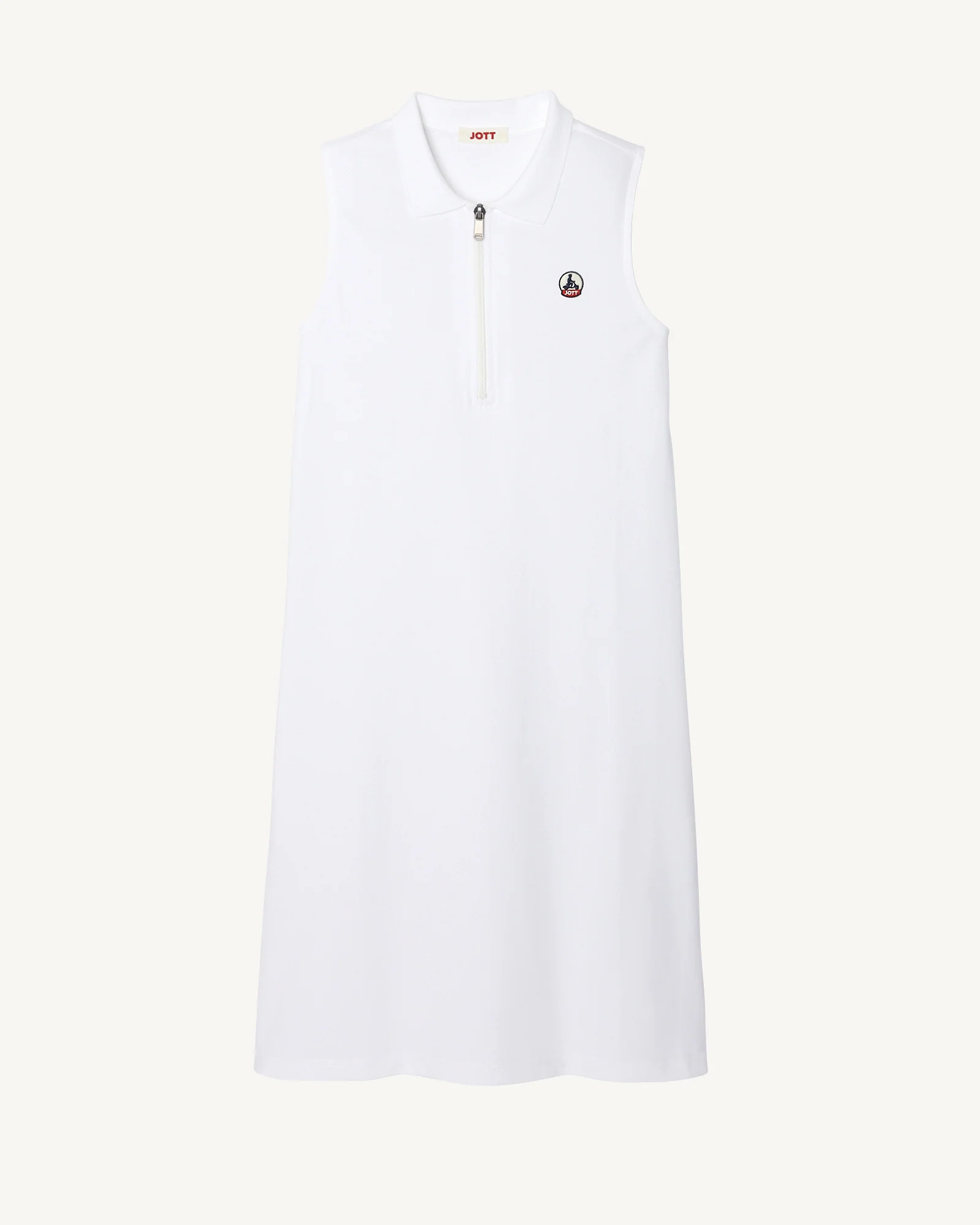 Esmeralda sleeveless polo dress in organic cotton Navy