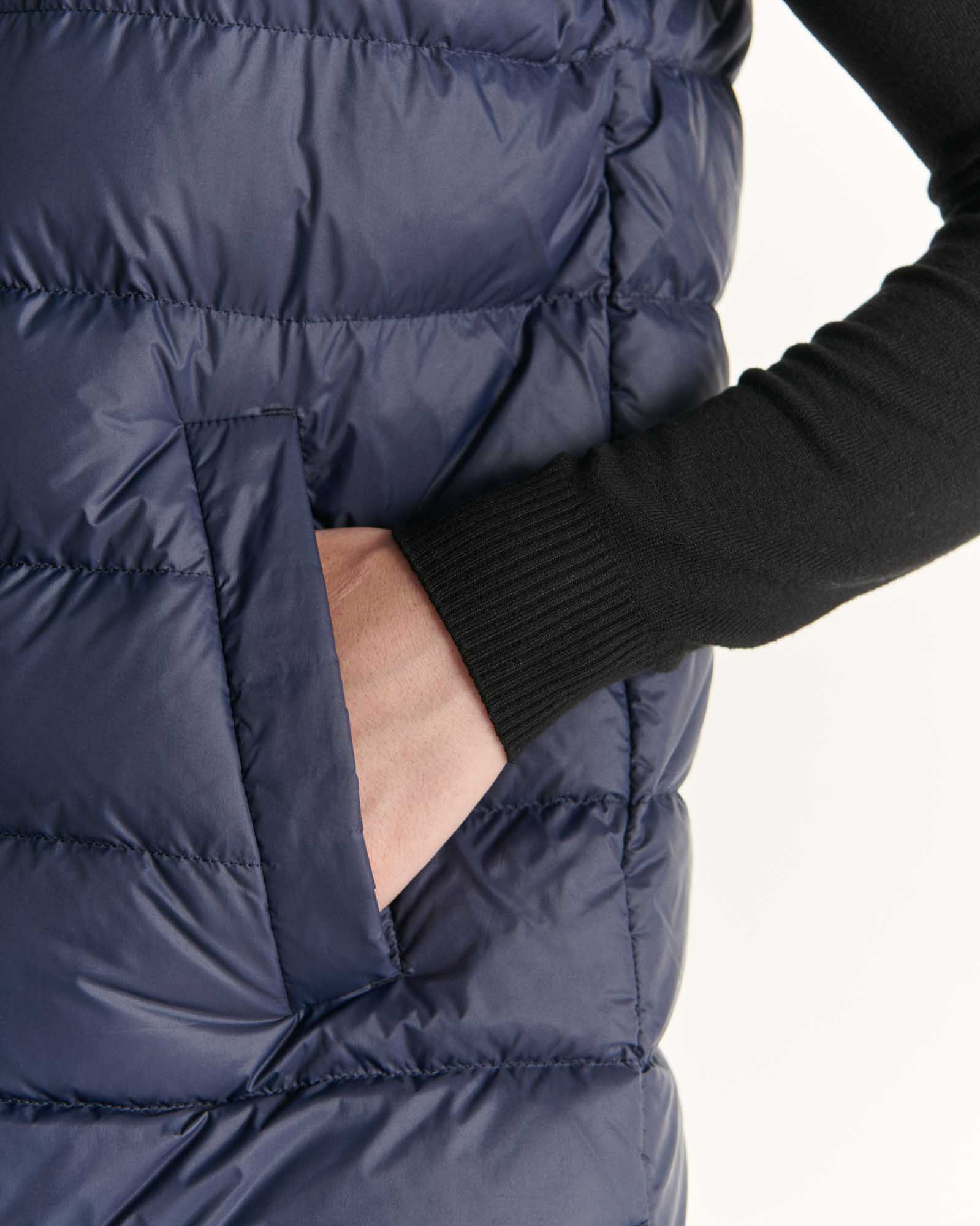 Down jacket long straight hooded Aubergine Lola