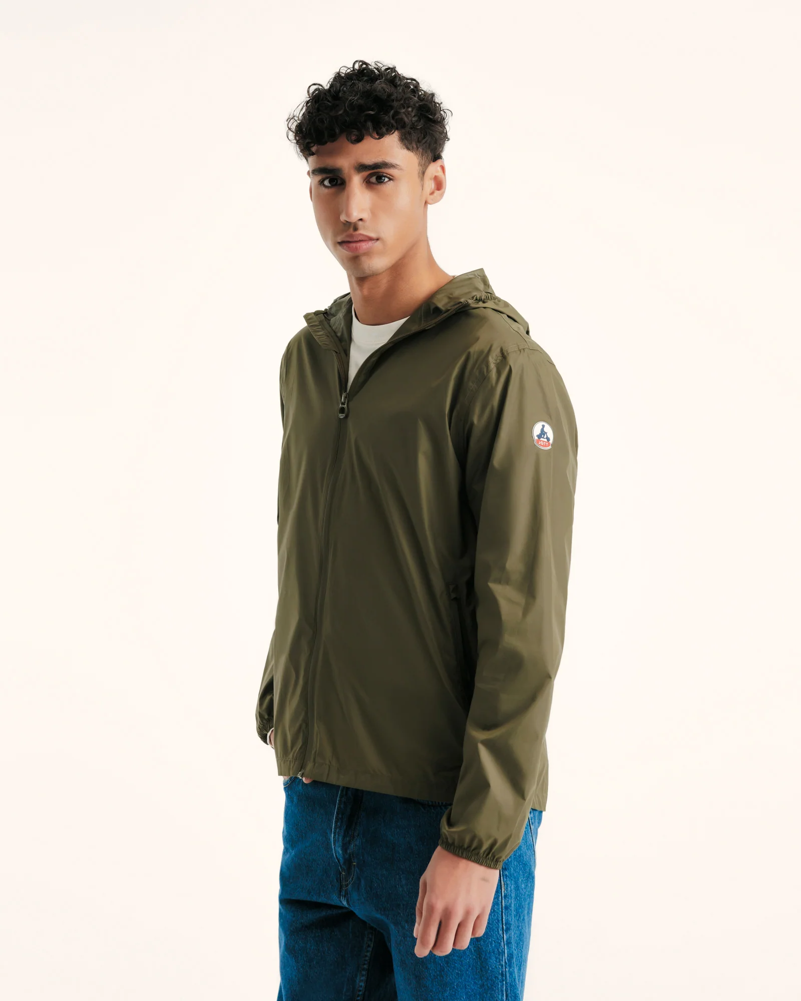 Derry acid green packable raincoat