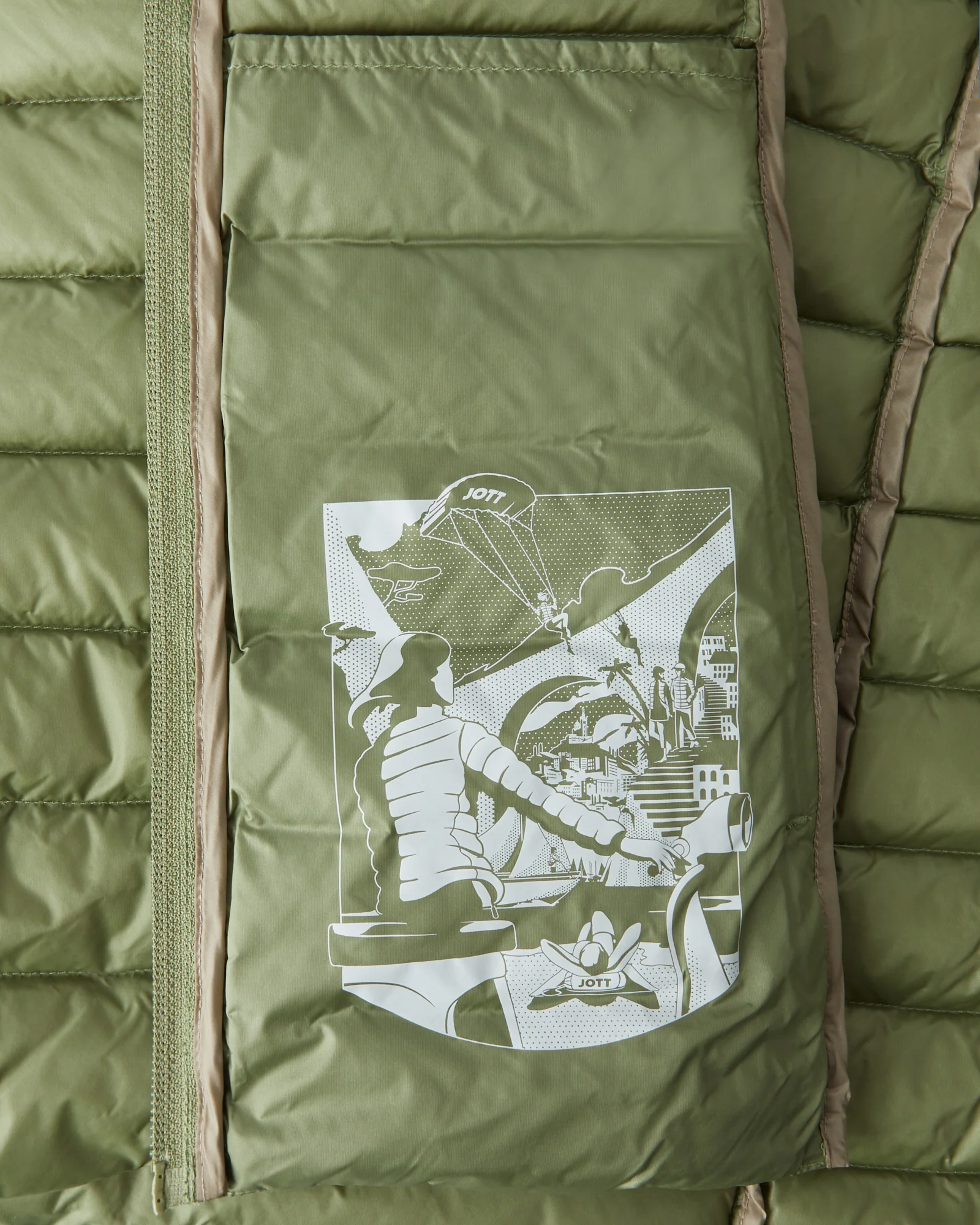 Light hooded puffer jacket Red Nico