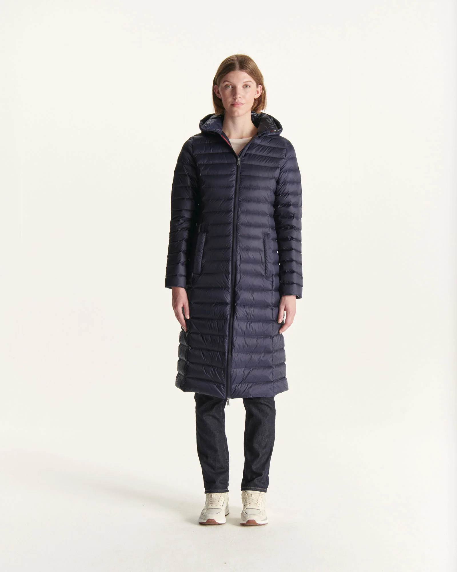 Down jacket long and light Marine Laurie 2.0