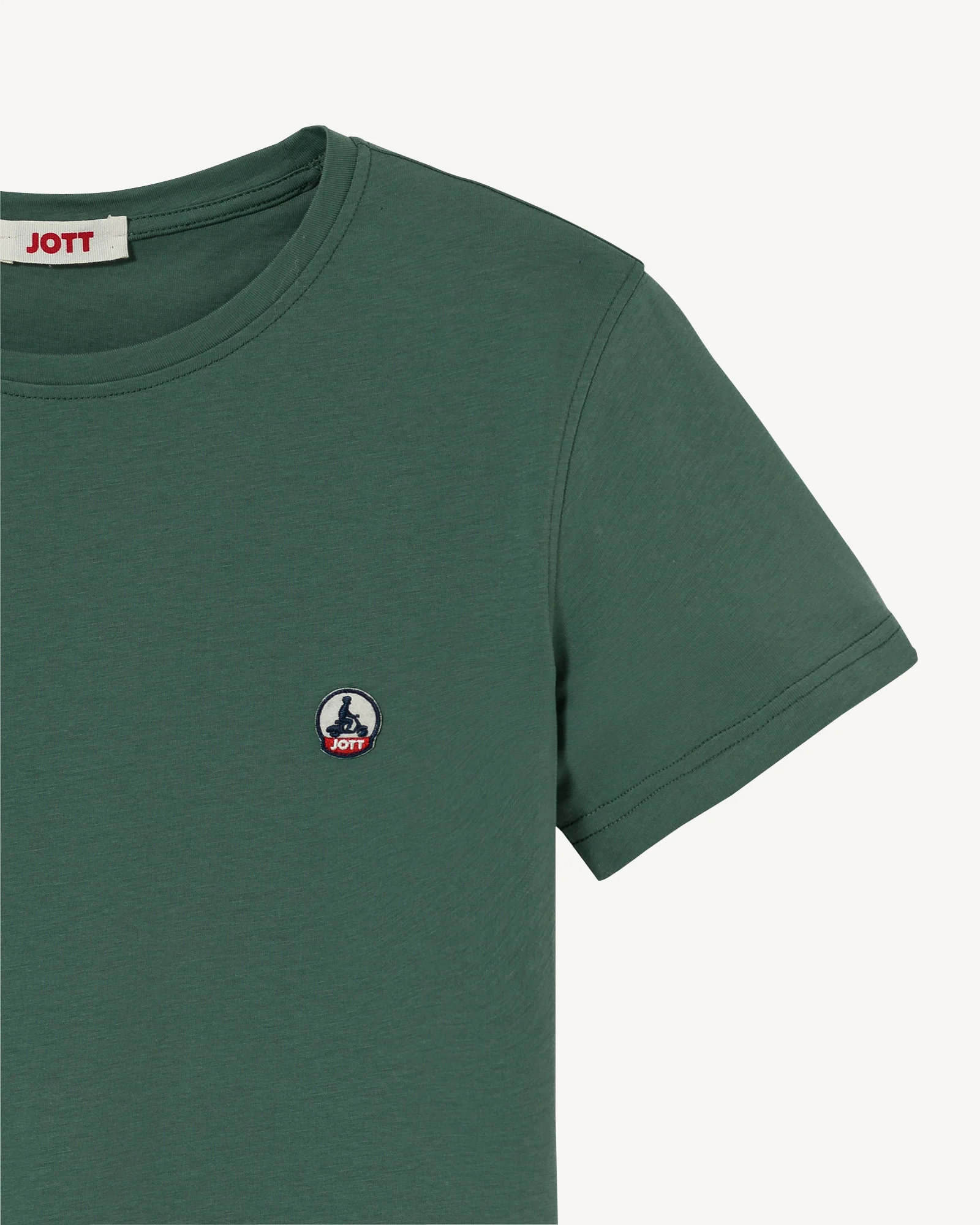 T-shirt in organic cotton Celadon green Pietro