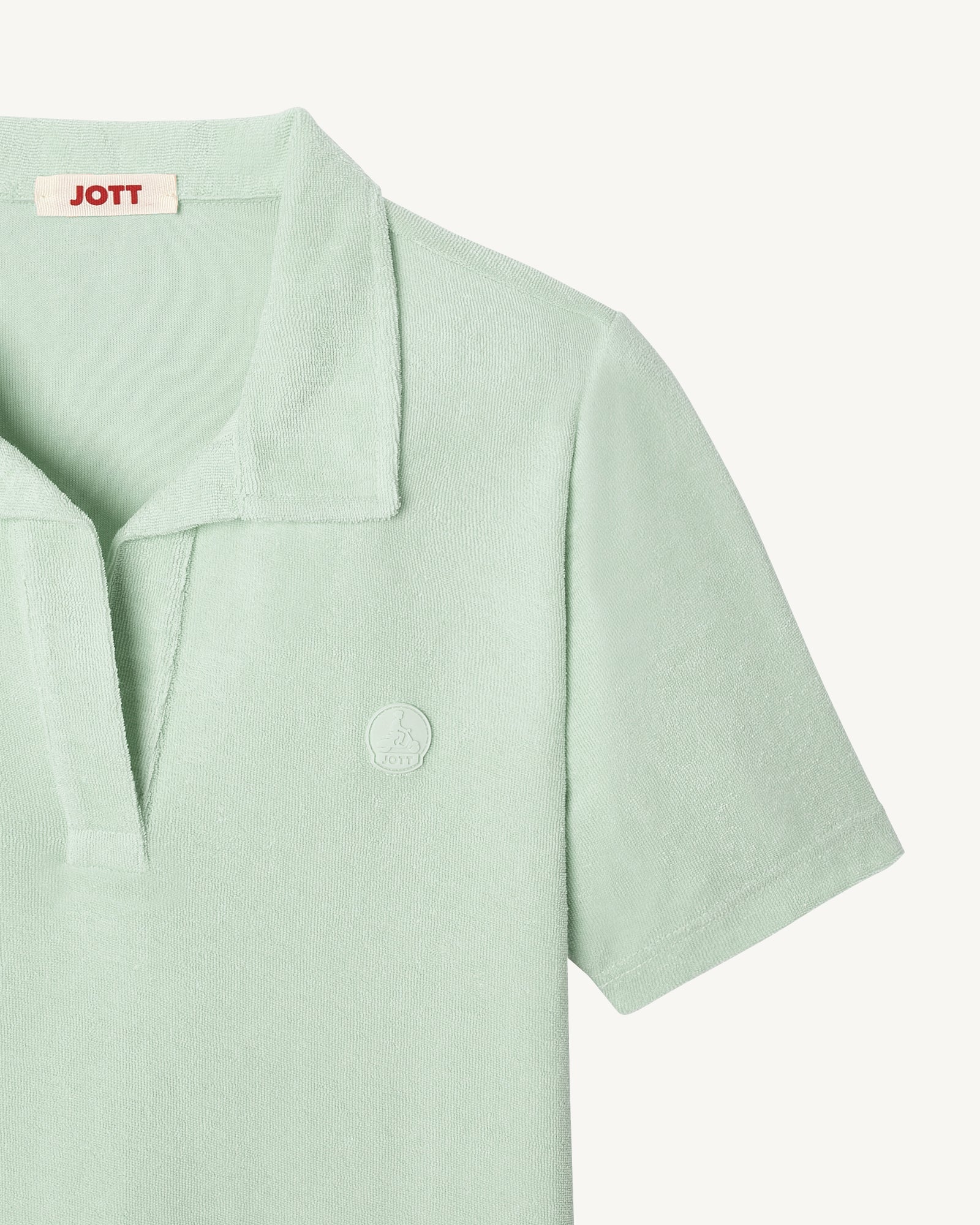 Anya Peppermint polo dress, straight cut